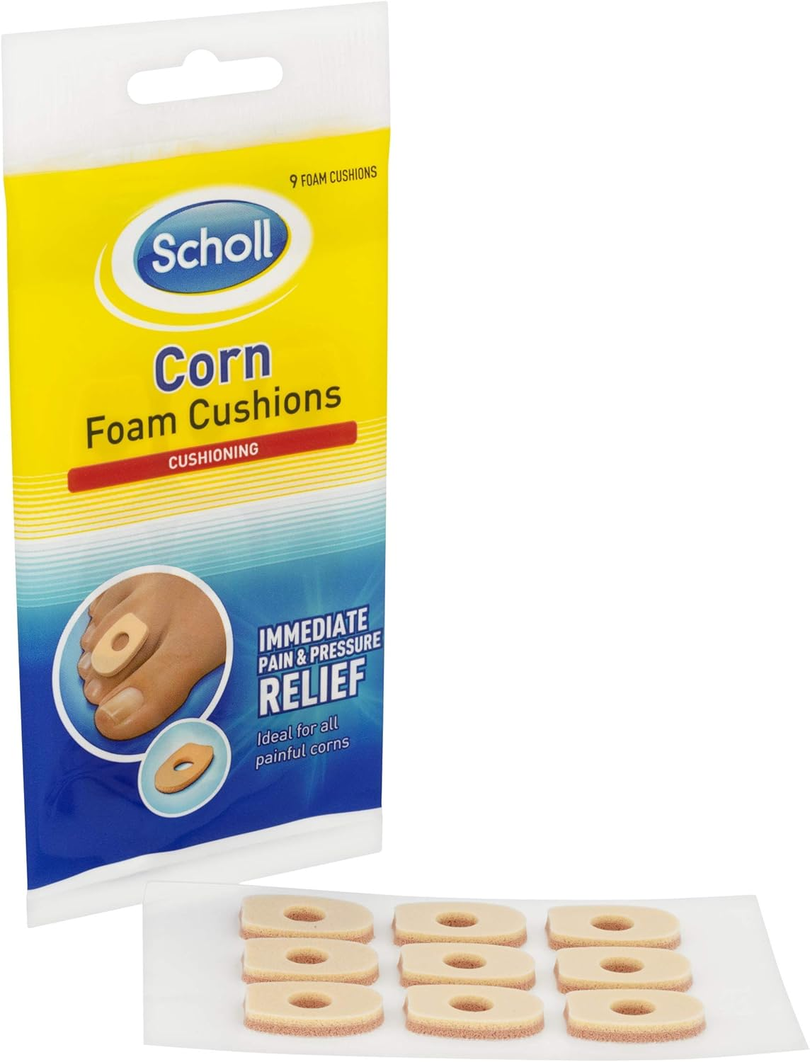Scholl Corn Foam Cushion Pads Pain Relief, 5 Grams image number 3