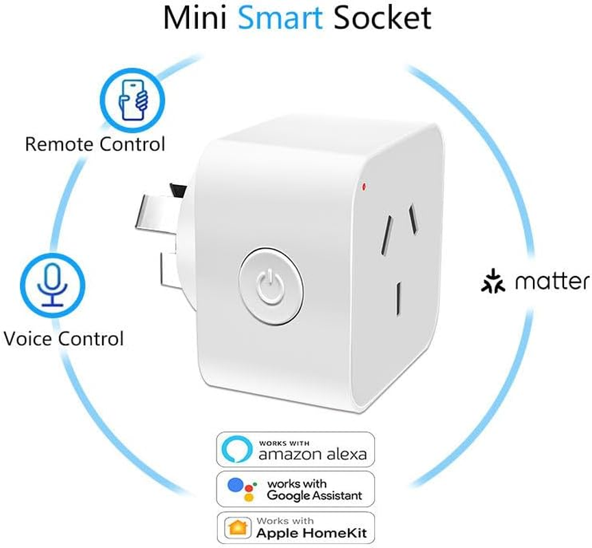 Uantii Matter Plug, Smart Wifi Plug Works with Homekit,Alexa,Works with Google Home, Works with Smartthings (1) image number 5