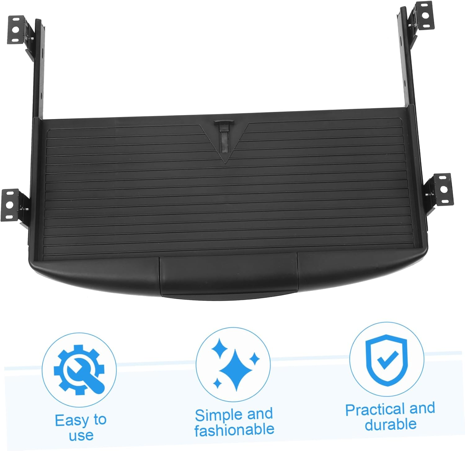 OSALADI Full Extension Keyboard Tray under Desk Multi-Purpose Drawer Style Keyboard Storage Tray with Guide Rails for Smooth Slide Out Desk Organizer for Typing and Computer Accessories image number 1