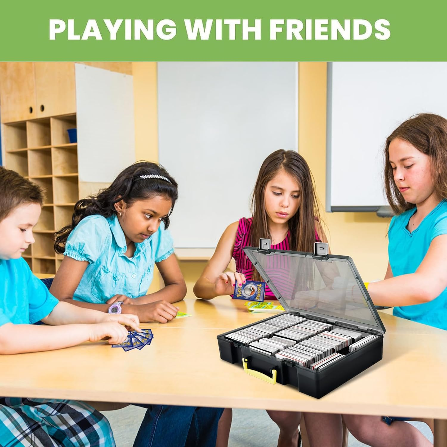 ALKOO 2200+ Card Case Holder, C.A.H/MTG Deck Box Organizer Storage Compatible with Cards against Humanity/For Magic the Gathering/For Yugioh/For Topps Baseball & All Expansions