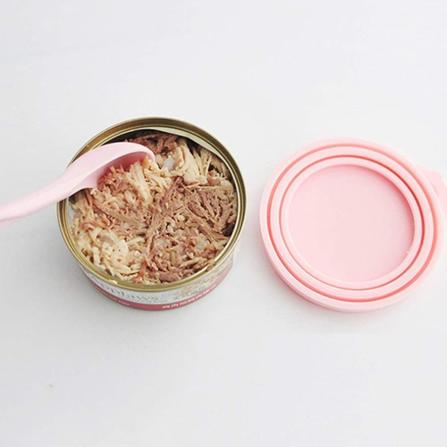 ANBOO 9-Piece Universal Silicone Lids Set of 6 Can Lids with 3 Spoons for Cats and Dog Food Cans Can Lid Cat Food Tin Fits Almost All Food Cans Dishwasher Safe