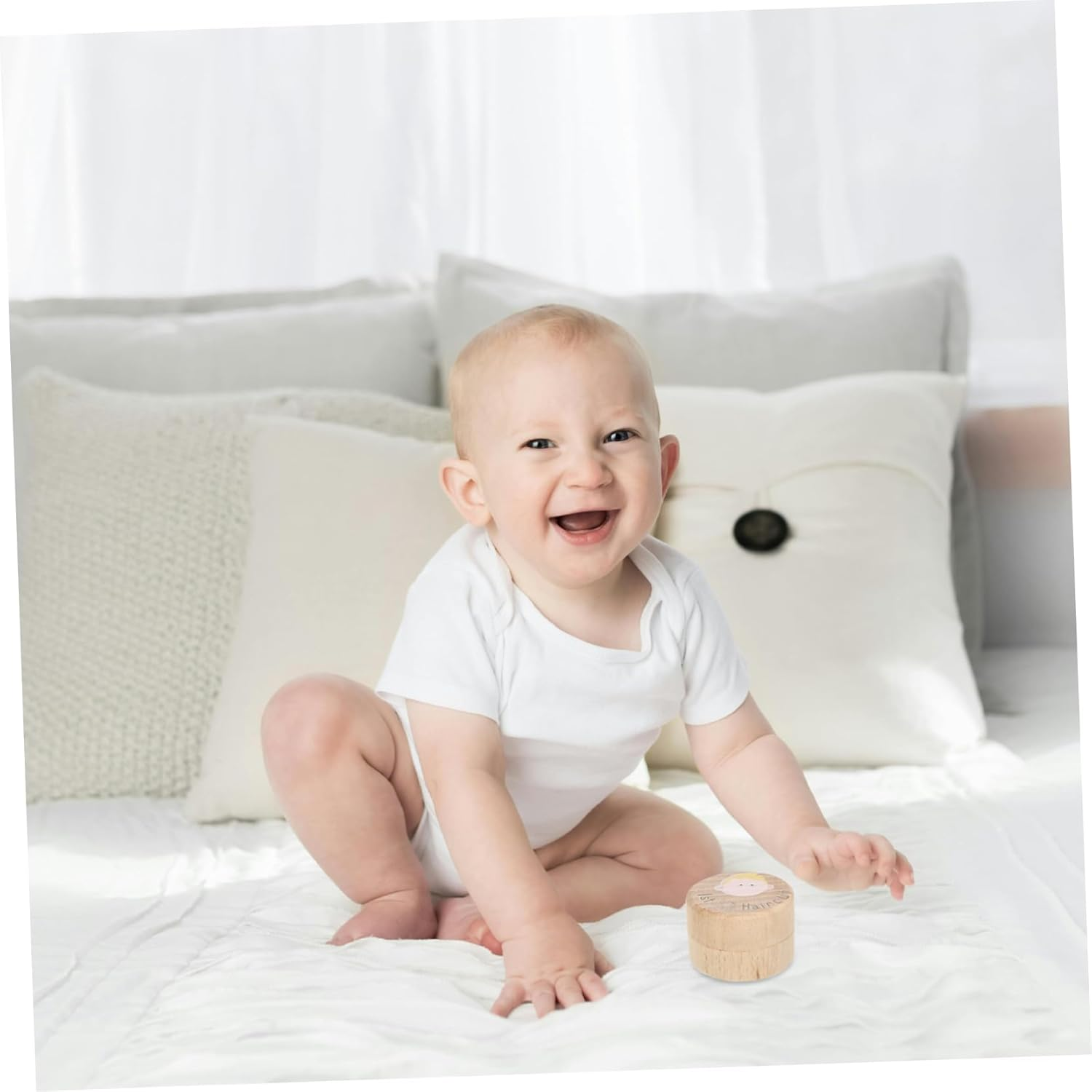 Haircut Box for Boys and Girls Boy Keepsake Box Wooden Hair Storage Design