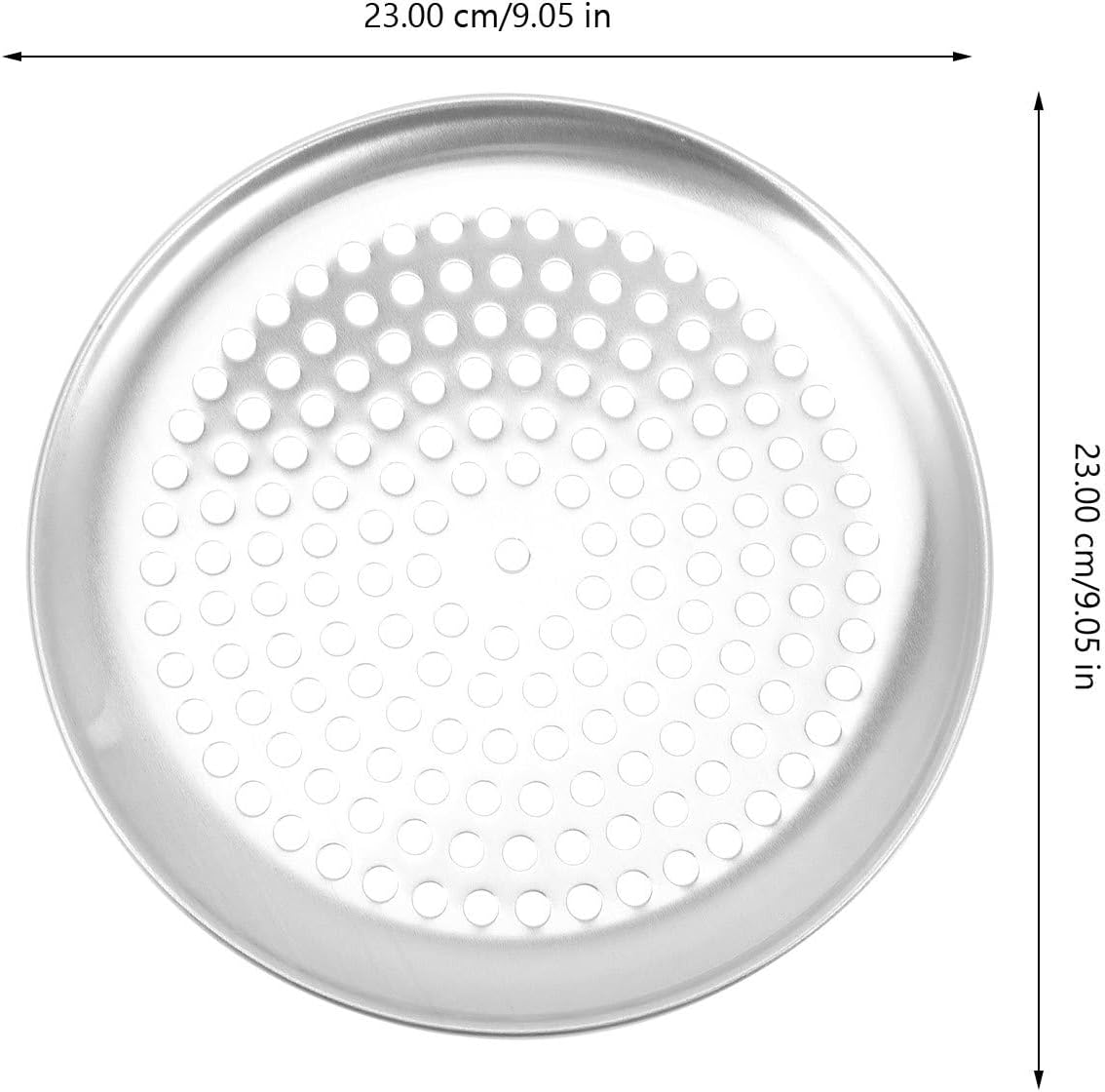 Tofficu 9 Inch Pizza Baking Pan with Holes Stainless Steel Perforated Pizza Tray for Oven Even Heat Distribution Crispy Crust Home Kitchen Bakeware image number 1