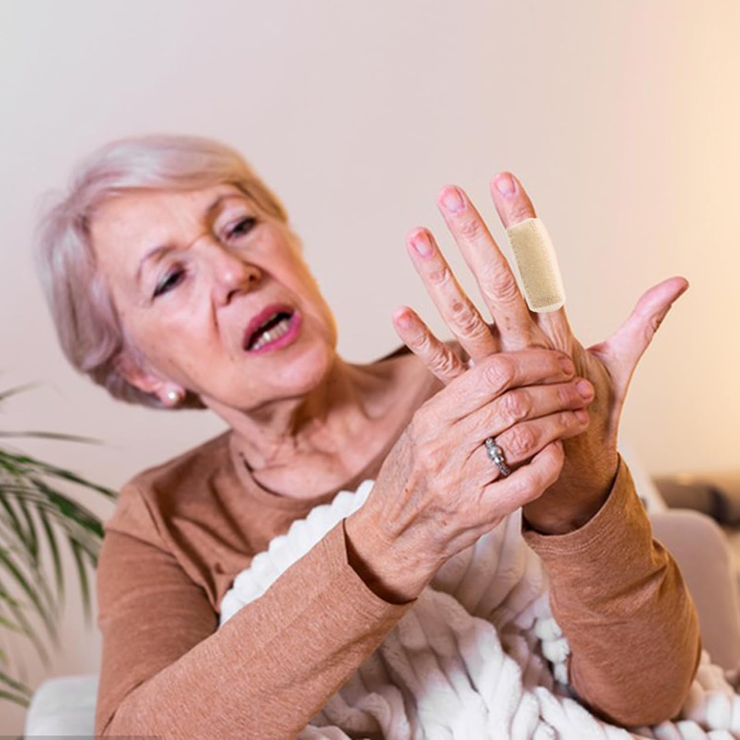 5 Pack Finger Splint Finger Splint, Adjustable Fingers Splints Fingers Stabilizer Finger Support, Finger Straightener Hand Splint Stabilizer for Broken Fingers Arthritis image number 4