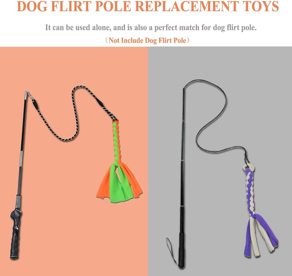 ASOCEA 3 Pack Dog Rope Toys for Dogs, Flirt Bar, Replacement Toys, Interactive Cotton Chew Toy, Chase and Pull for Small Medium Dogs, Puppies, Breeds, Chewers image number 2