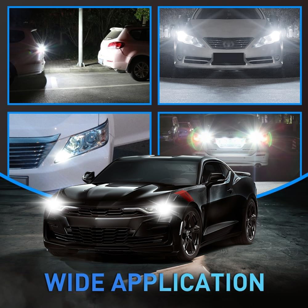 Kaidengzhe 7443 T20 LED Bulb with Cooling Fan, CANBUS Error Free 500% Brightness 3000LM White W21/5W 992 7443A LED for Back up Light Daytime Running Light Turn Signal Light Brake Light, 2PCS image number 6