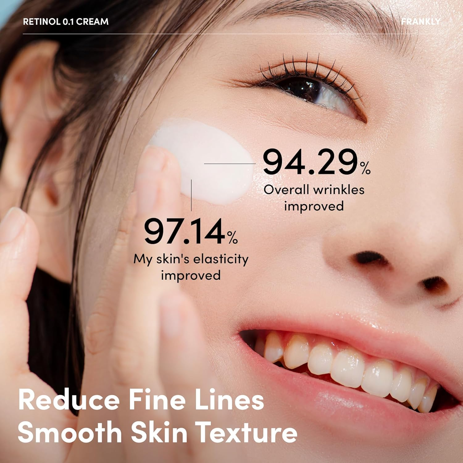 FRANKLY Retinol 0.1% Cream, 1.01 Fl Oz - Beginner Retinol | Night Cream | with Ceramides & Natural Ginseng | Anti-Aging, Wrinkles Care, Reduces Congestion and Hyperpigmentation | Korean Skin Care image number 6