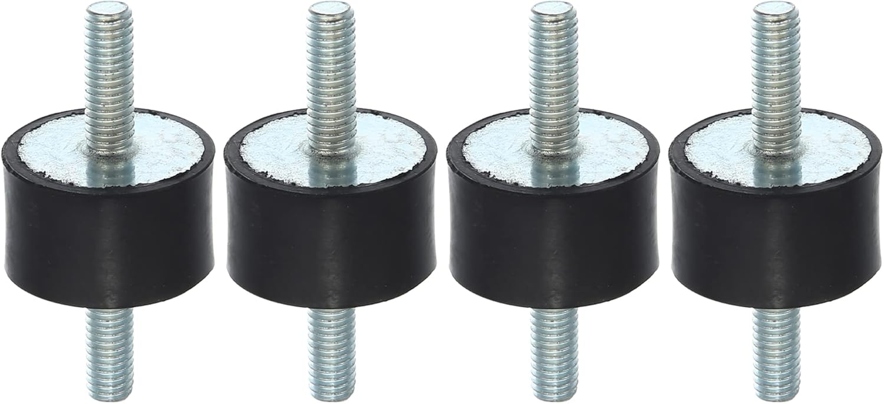 X AUTOHAUX 4Pcs M6 Car anti Vibration Rubber Isolator Damper 25X15Mm Rubber Bobbin Mount Shock Absorb Mounts for Compressors VV Engines for Car
