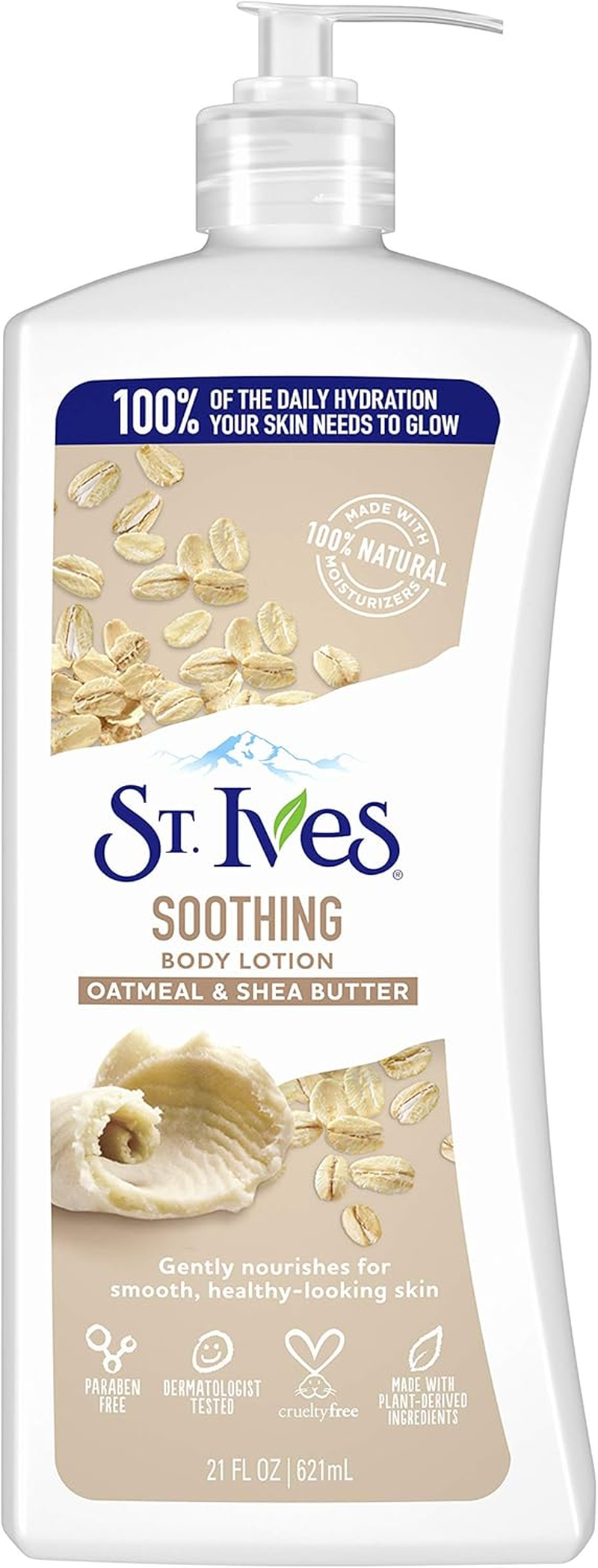 St. Ives Naturally Soothing Body Lotion, Oatmeal & Shea Butter 21 Oz By