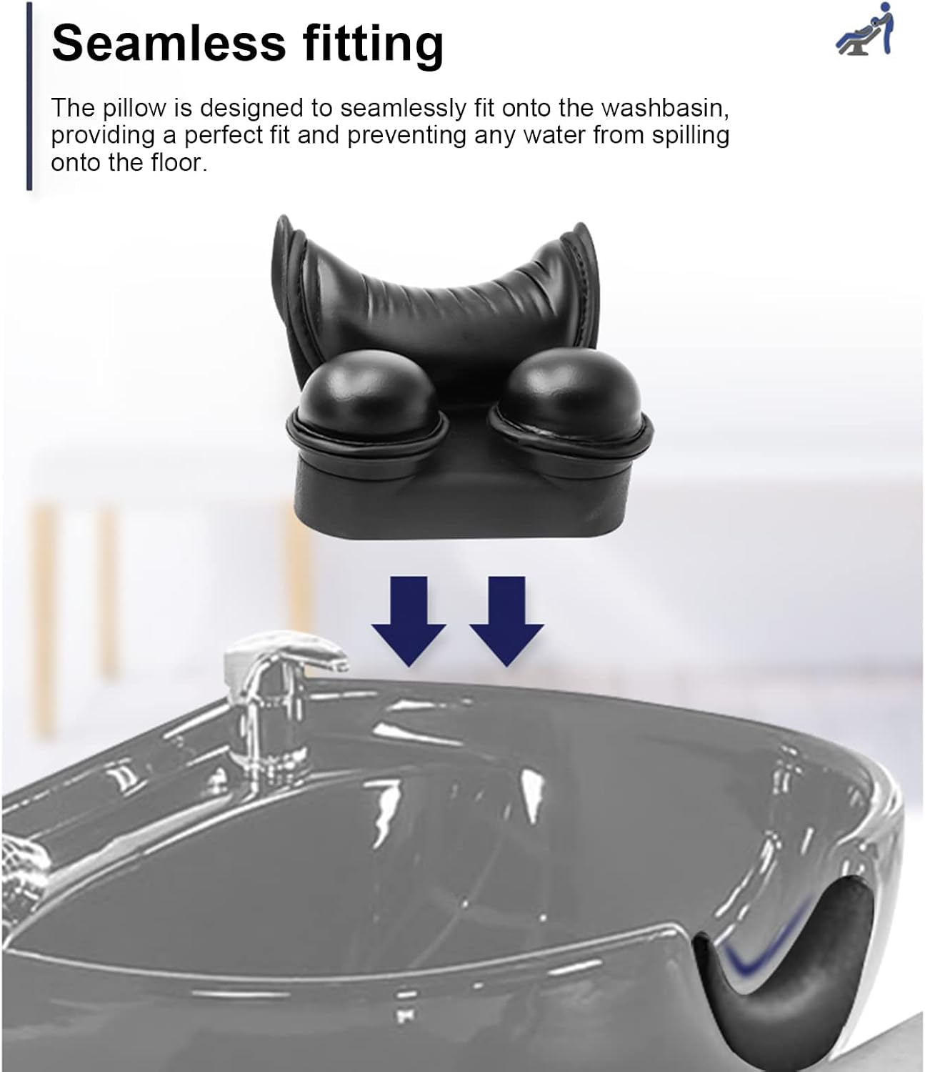 Mingzhe Shampoo Bowl Ne Rest Cushion Silicone Ne Support Pillow Hair Washing Pillow for Salon Home Wash Basin Sink