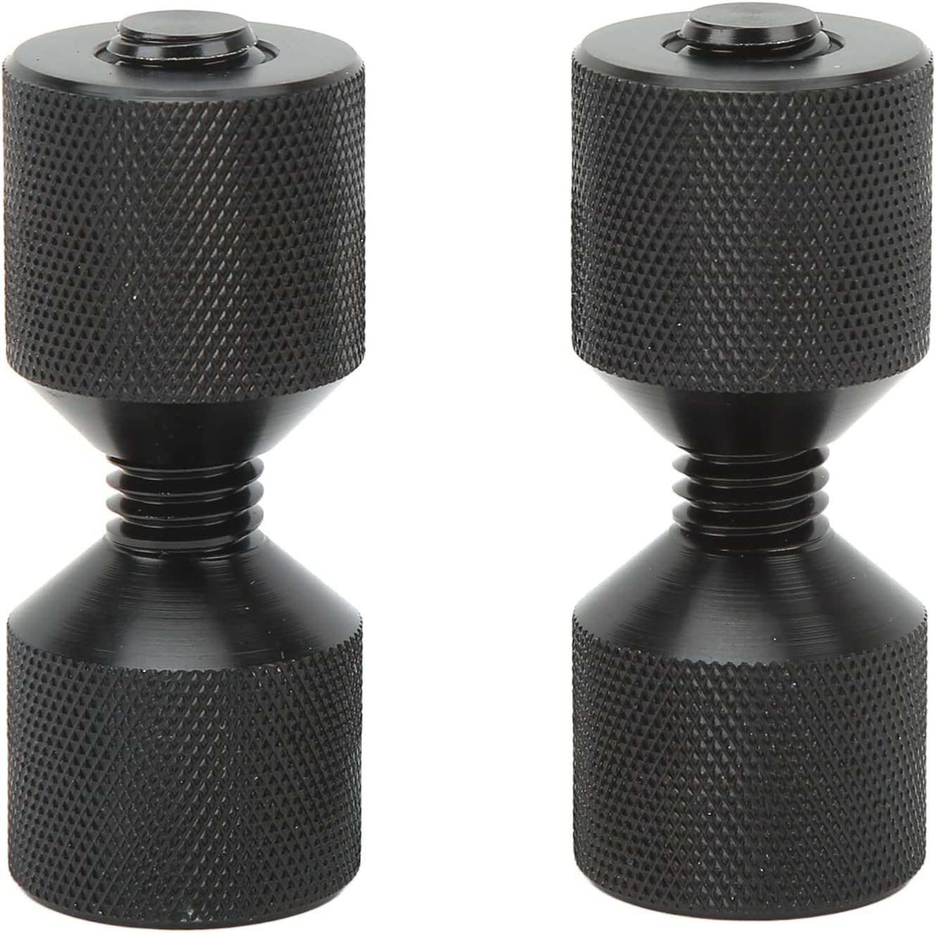 2 Pcs Two Hole Pins, Aluminum Lightweight Construction 2 Hole Flange Alignment Pin with Anodized Black Oxide Finish for Car Ship Large Machinery,Black