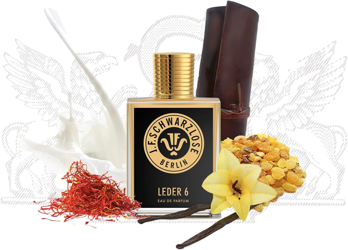 Schwarzlose Leder 6 - Unisex EDP Spray Fragrance - Long Lasting and Captivating Perfume with Bergamot, Lemon, Orange Blossom, and Nutmeg - Body Spray with Incredible and Unique Scent - 1.7 Oz image number 1