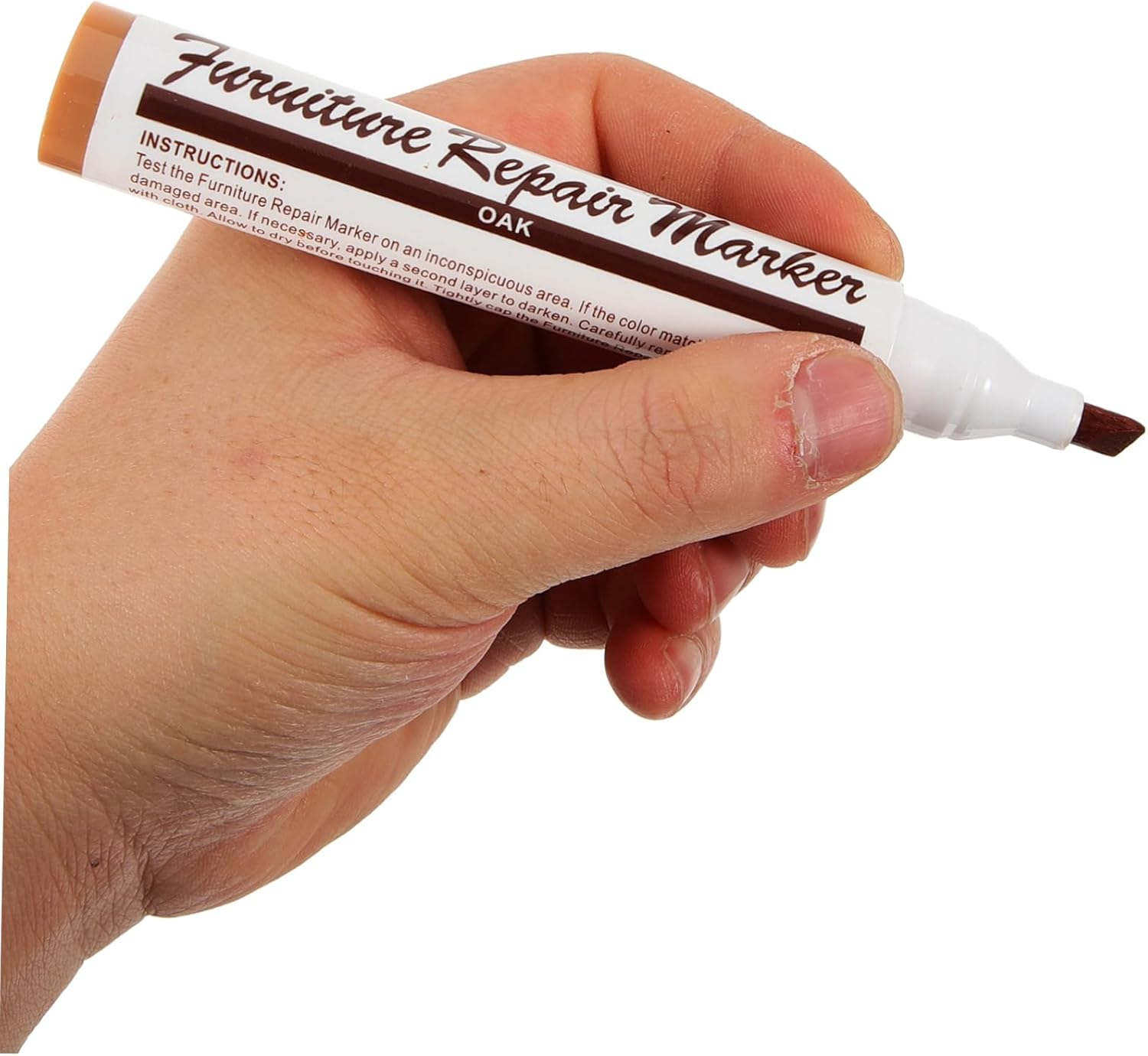 Healeved Furniture Repair Pen Wood Scratch Repair Markers Wood Stain Pen for Floor Furniture Touch-Up image number 1