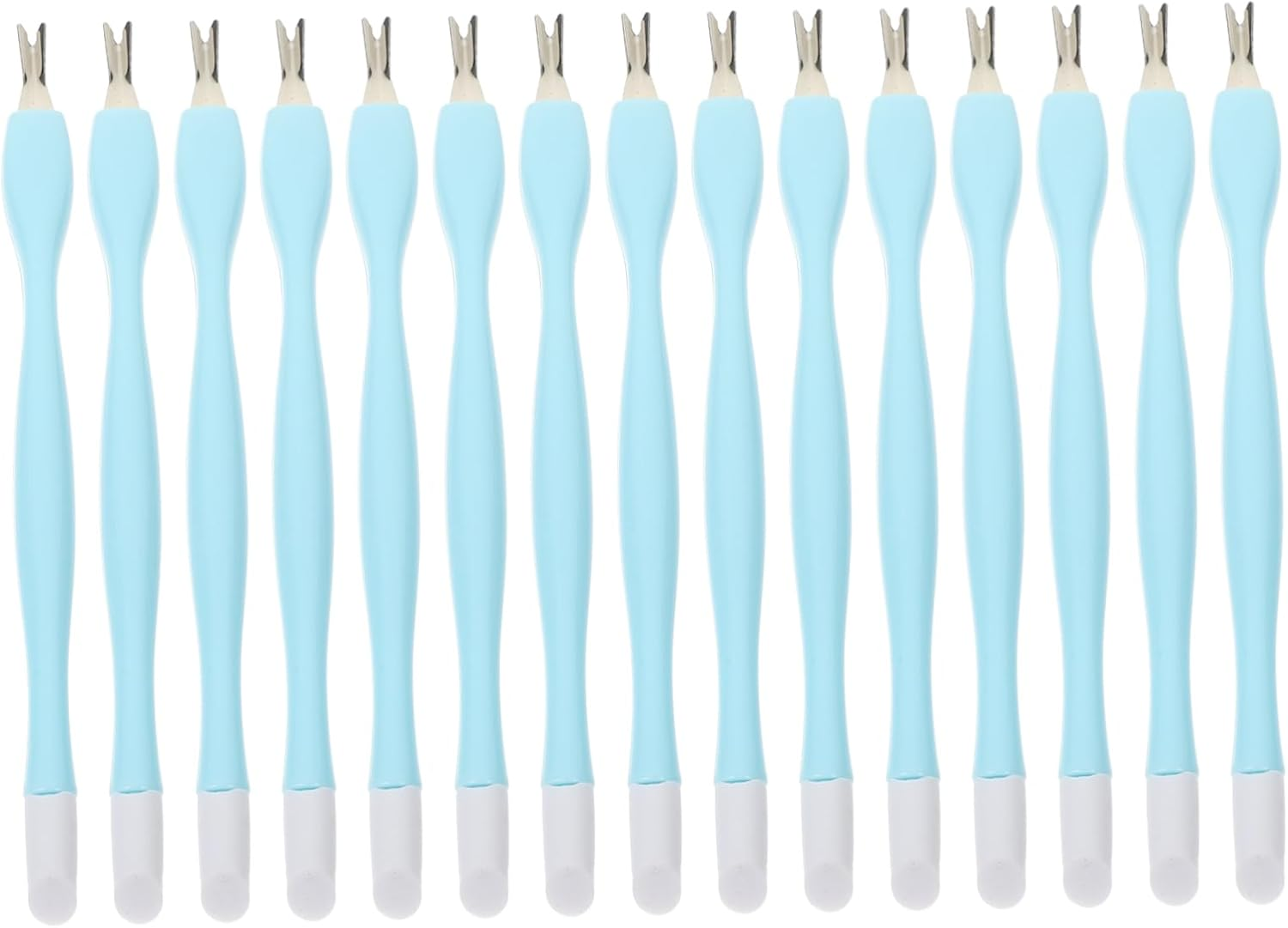 Happyyami 15Pcs Cuticle Peeler Scraper Dual Head Dead Skin Removal Tools for Manicure Nail Kit for Healthy Nails Easy Use image number 4