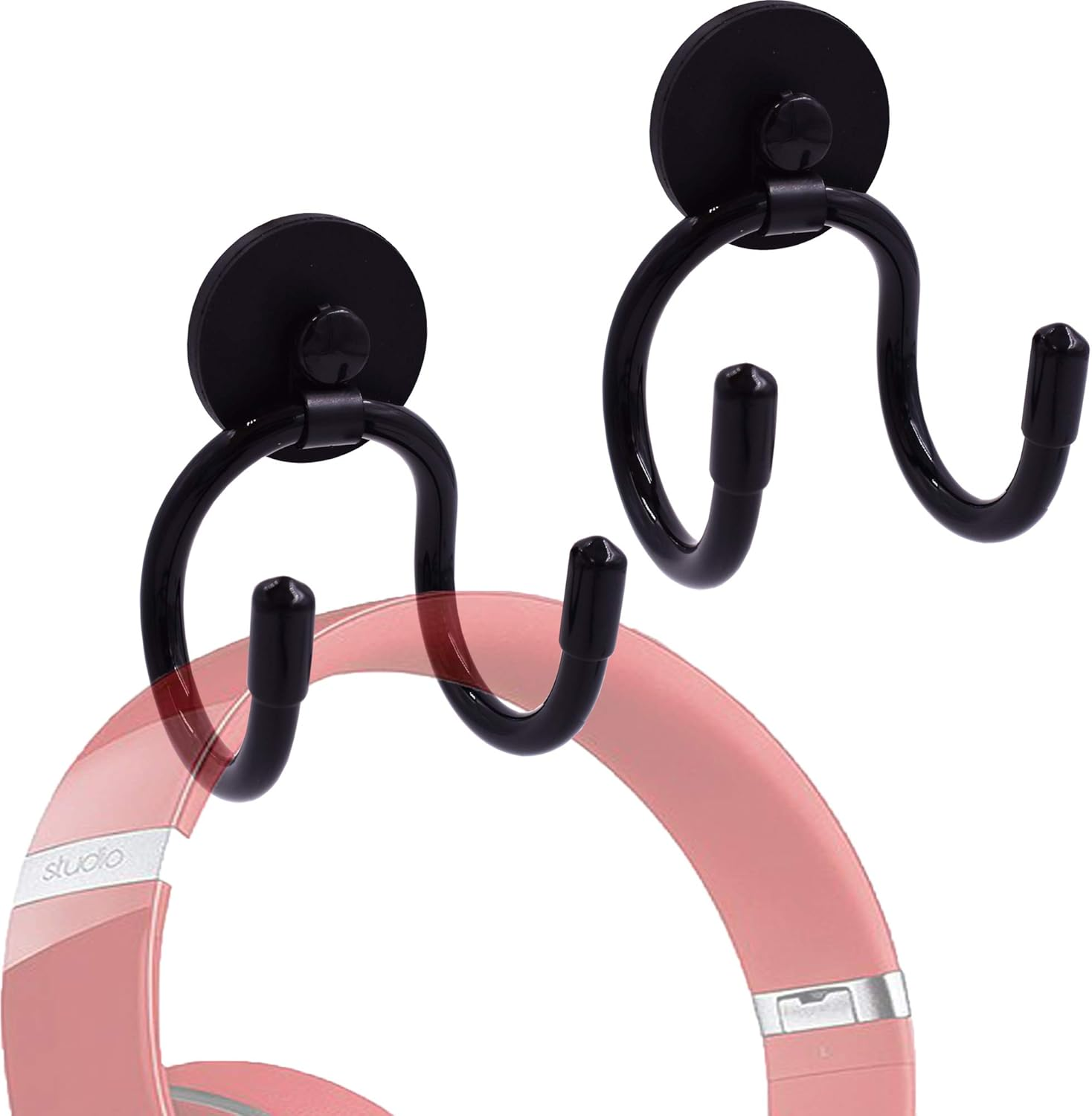 YYST Magnetic Headphone Holder up to 1 Kg(2 Lbs), Adjustable Holder for Computer/Gaming Headsets image number 3