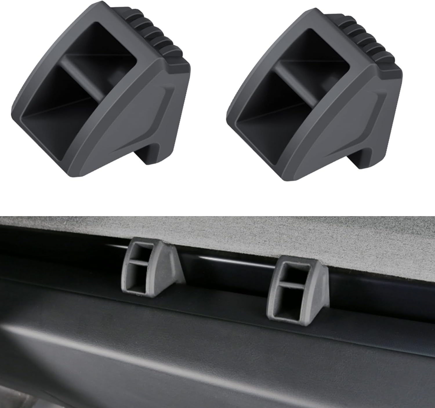 2Pcs Air Freshener Adapter Compatible with 2024-2025 Tesla Model 3 & 2025-2026 New Model Y Juniper Launch Series Air Vent Silicone Clip (Air Freshener Not Included) image number 2