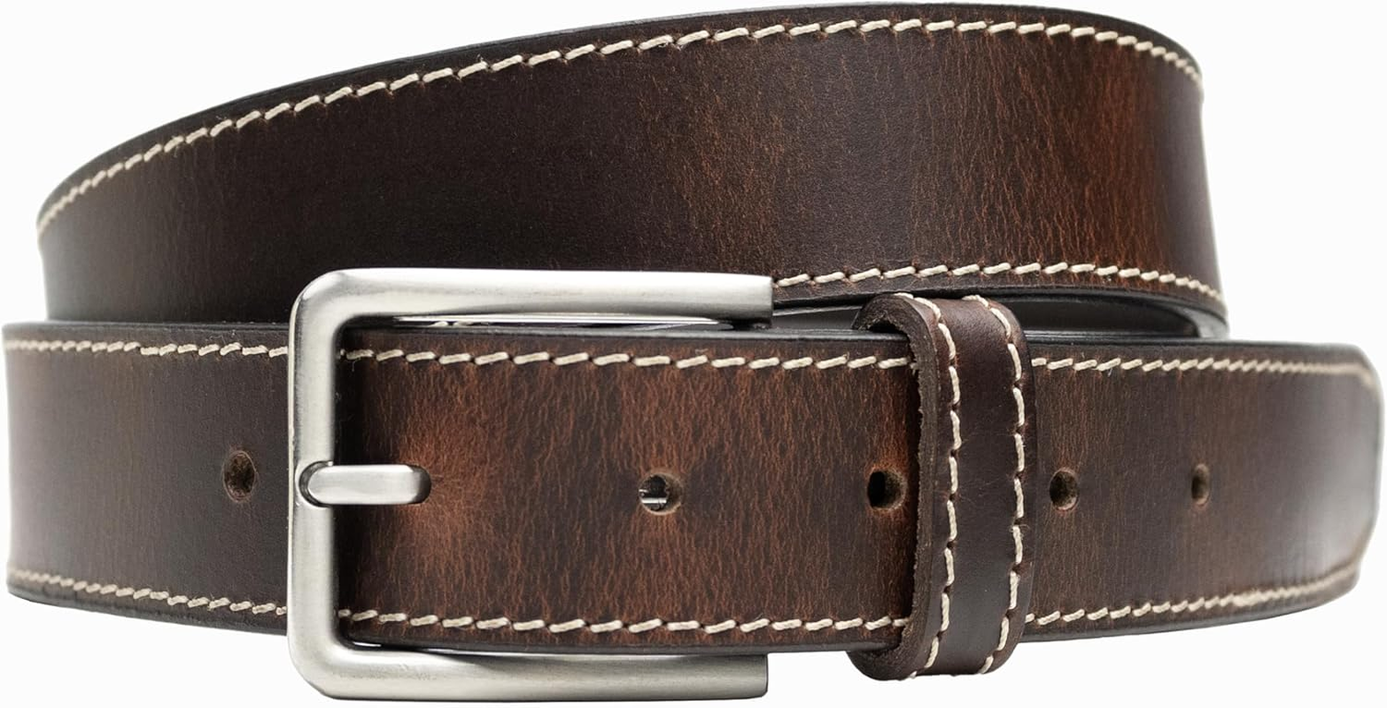 Slick City Belt - Genuine Full Grain Leather with Nickel Free Buckle image number 3