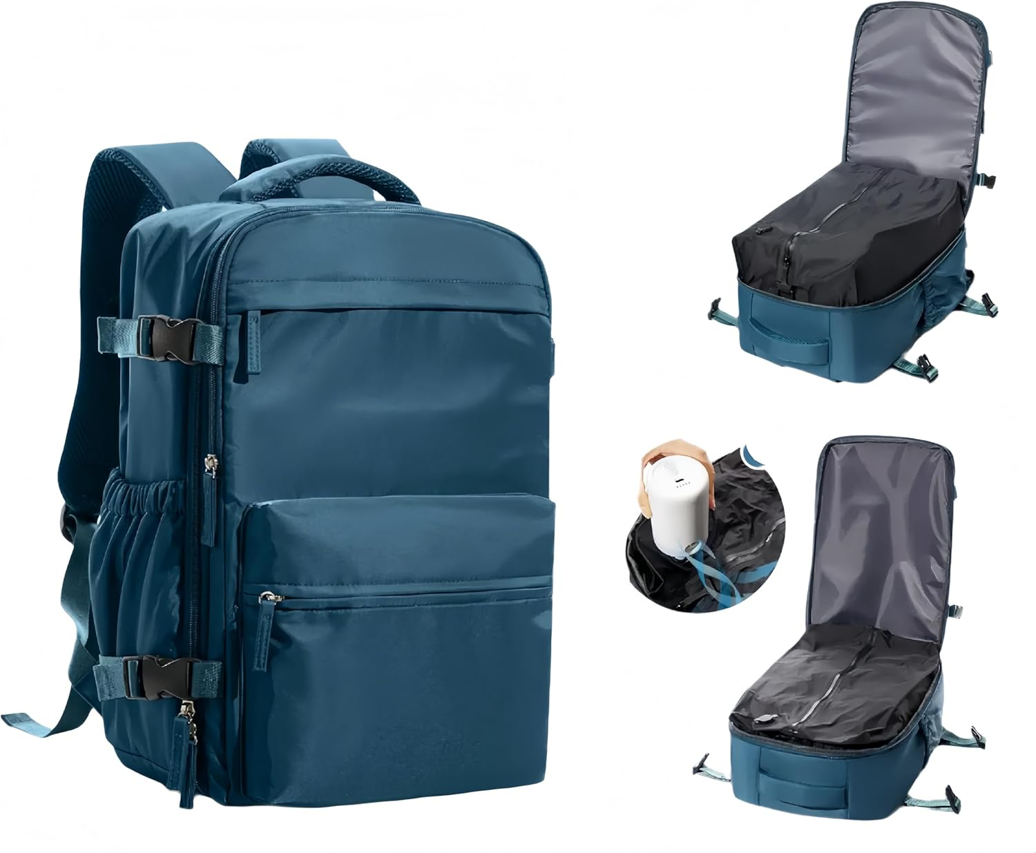 Men'S Vacuum Compression Backpack: Travel & Tech Ready