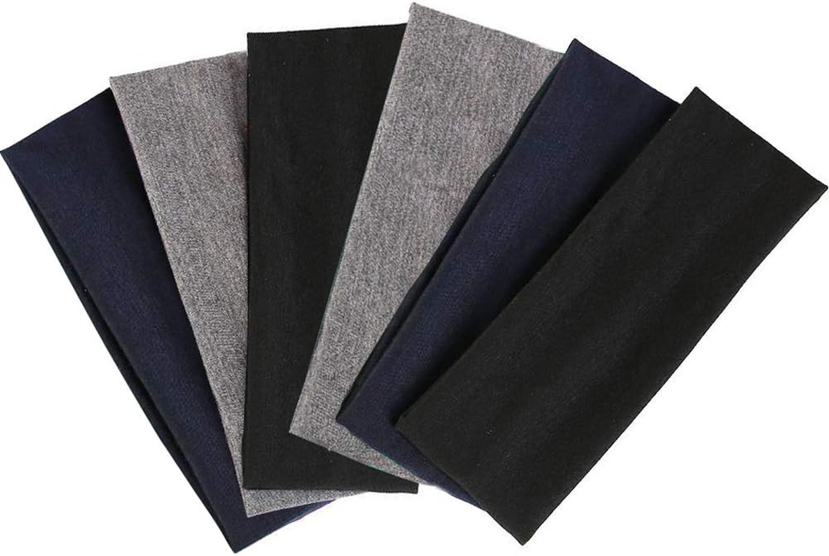 DERAYEE Headbands,Fashion Hair Bands Stretch Elastic Yoga Headband for Women Men Girls Sports Headwraps Non Slip