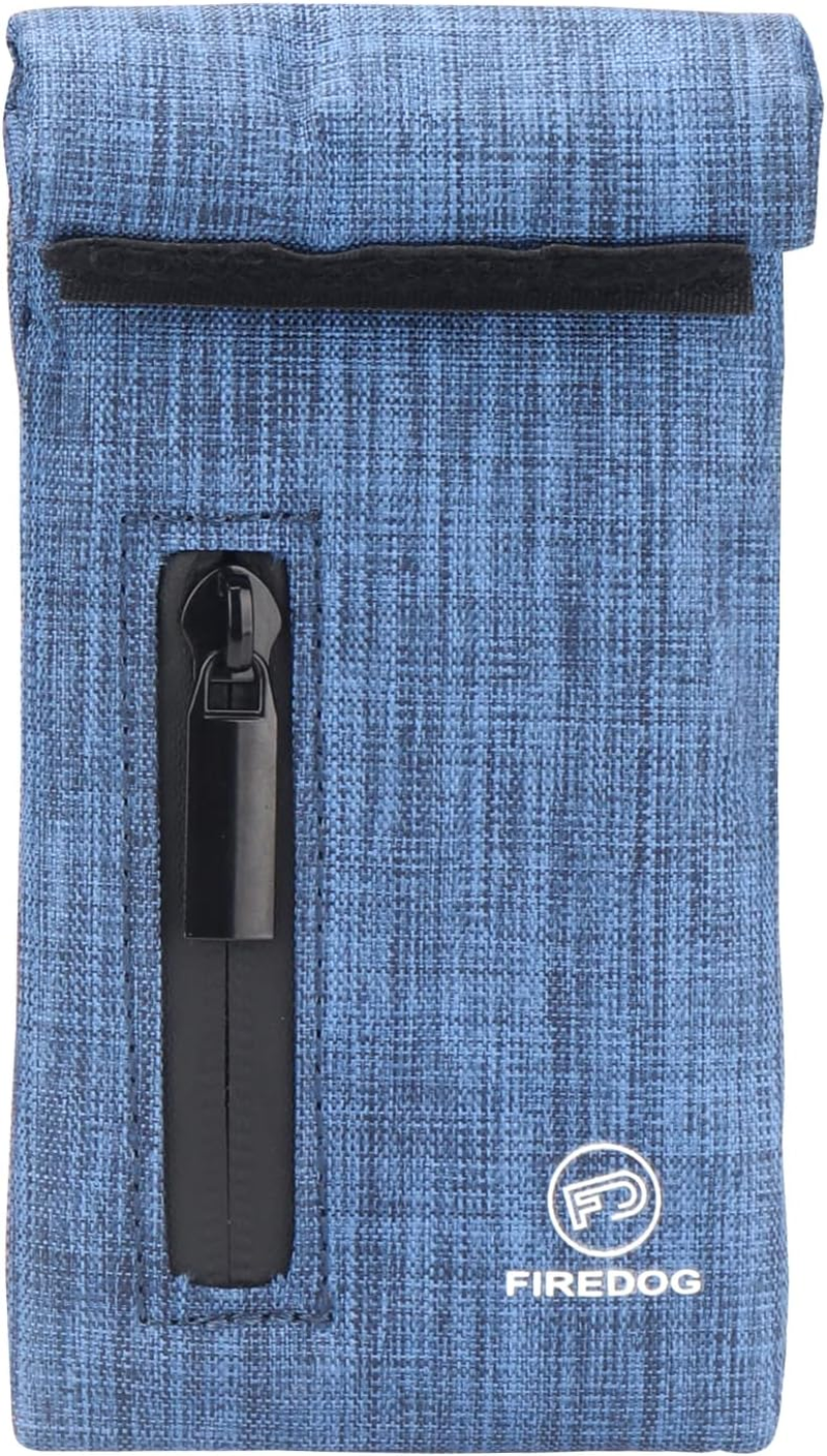 FIREDOG Smell Proof Bags, Carbon Lined Odor Proof Bag for Dog Tested 3"X6" Stash Travel Storage Pouch Pocket (Black)