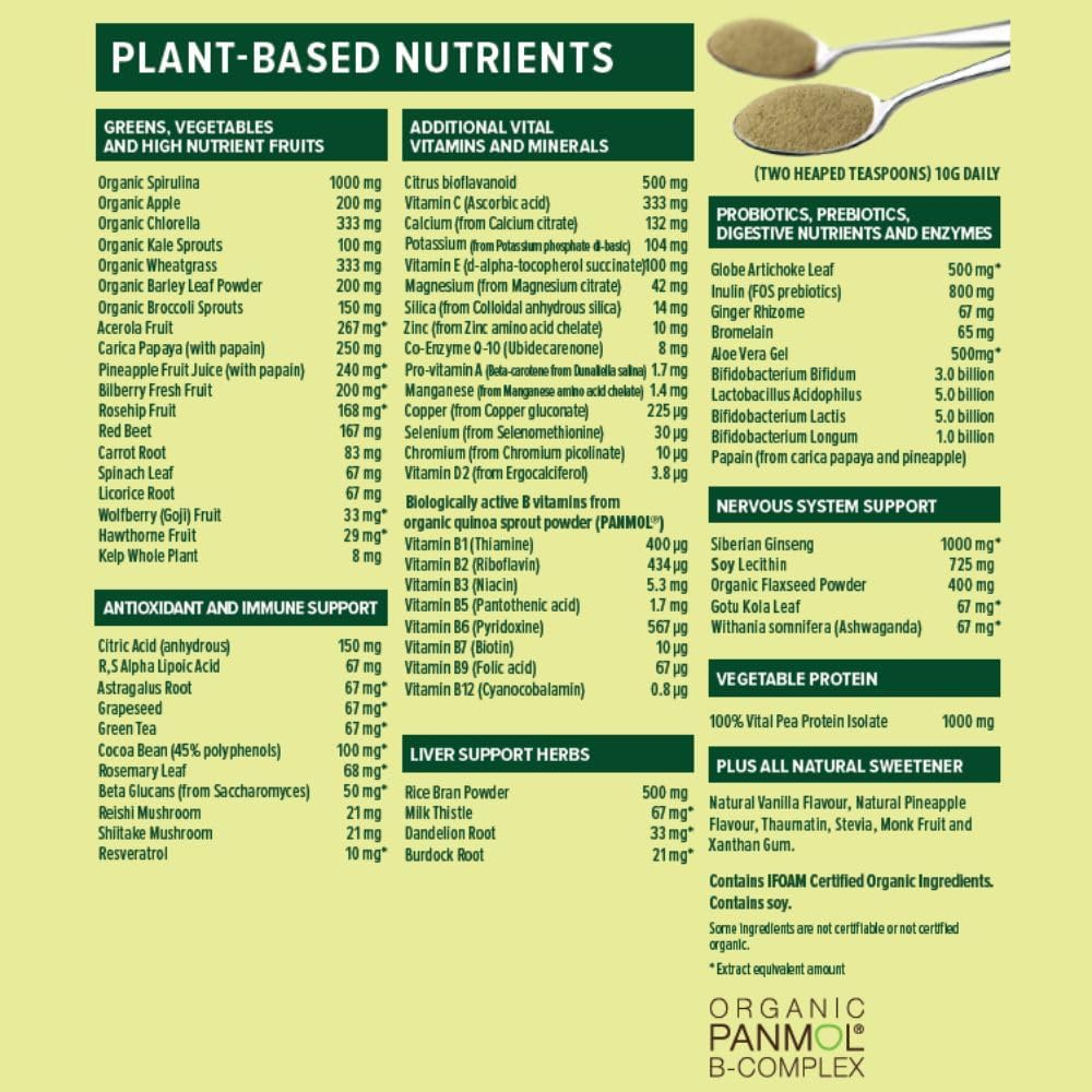 Vital All-In-One Daily Health Supplement Sachet Travel Box (30 X 10GM) image number 2