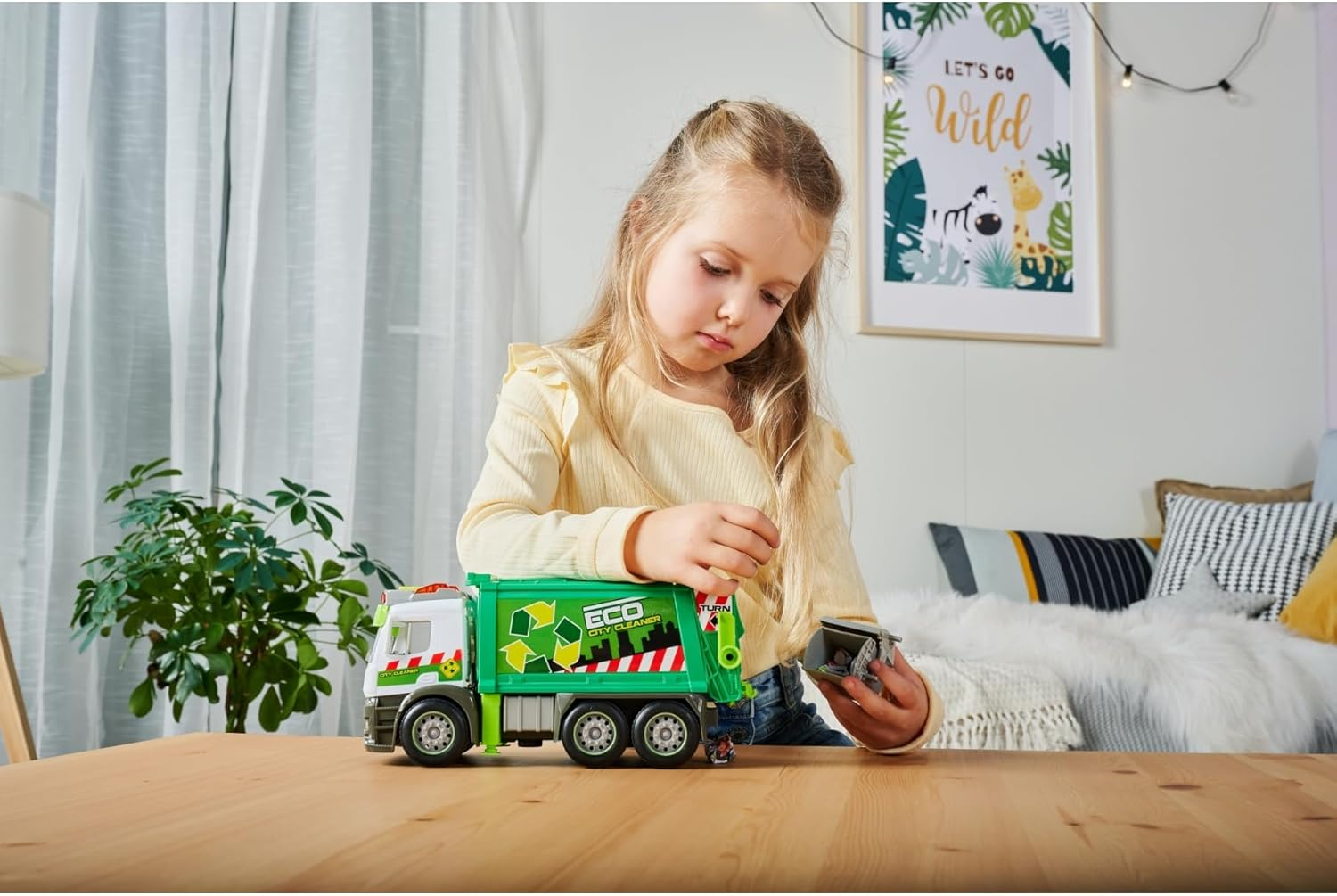 Majorette 203745015 Action Truck - Recycling 26 Cm, One Size