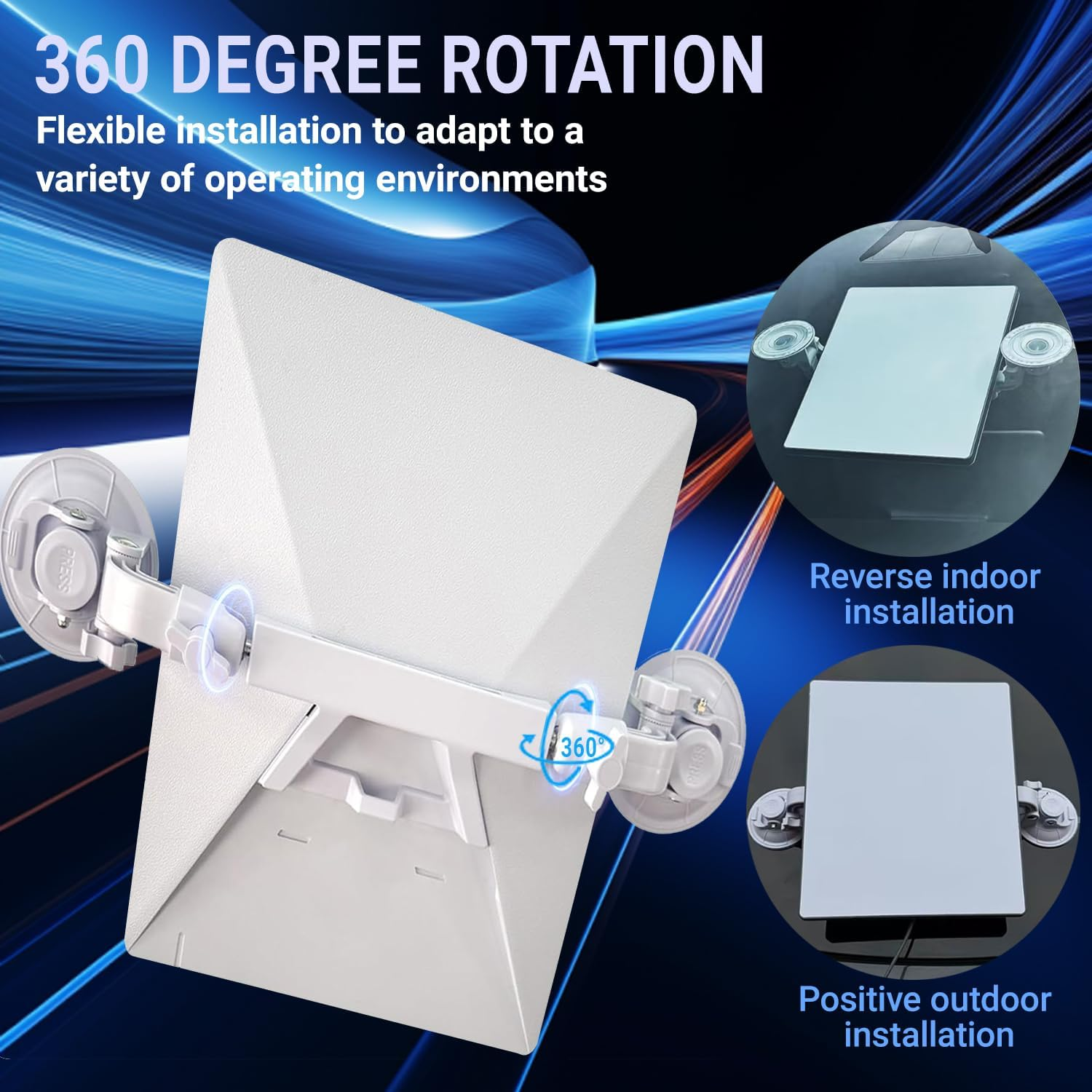 KIKIIKE Foldable Starlink Mini Car Mount with Suction Cups - Portable & Secure Antenna Mount for Travel, Camping, RV - Quick-Install Starlink Mini Mount for Reliable Signal Anywhere