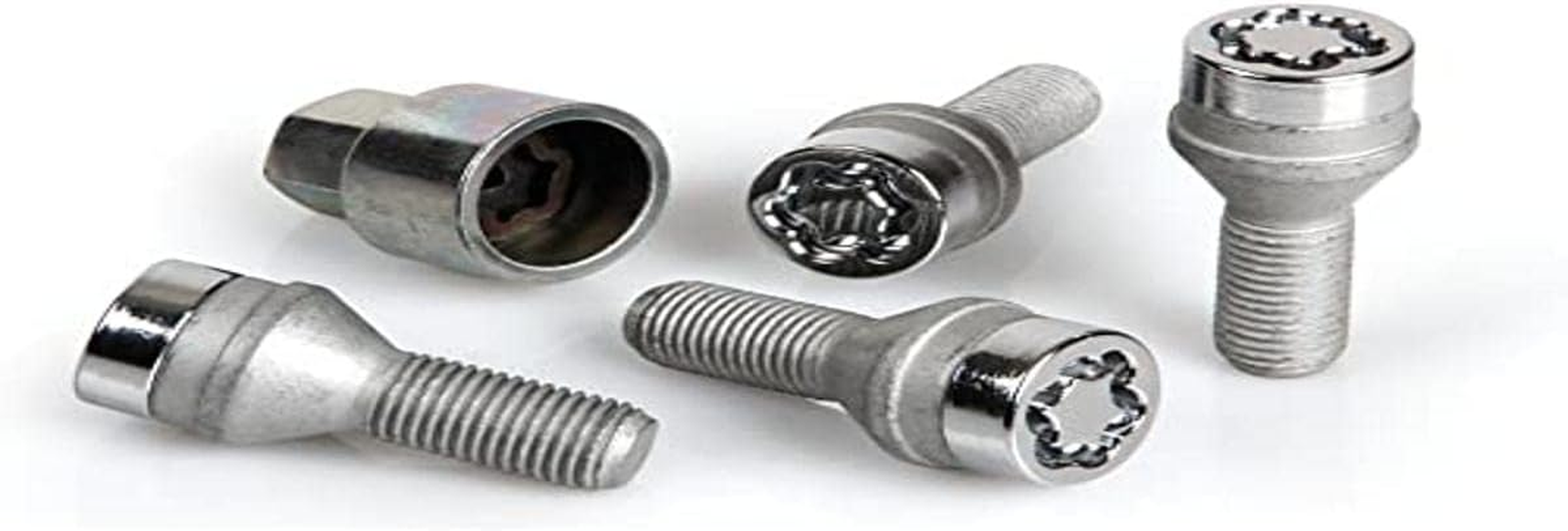 27179SU Wheel Lock Bolts SU M12 X 1,5, Cone Seat, Shaft Length 25,5 Mm, Overall Length 49,5 Mm, Hex Size 17Mm, Key Diameter 25,8 Mm