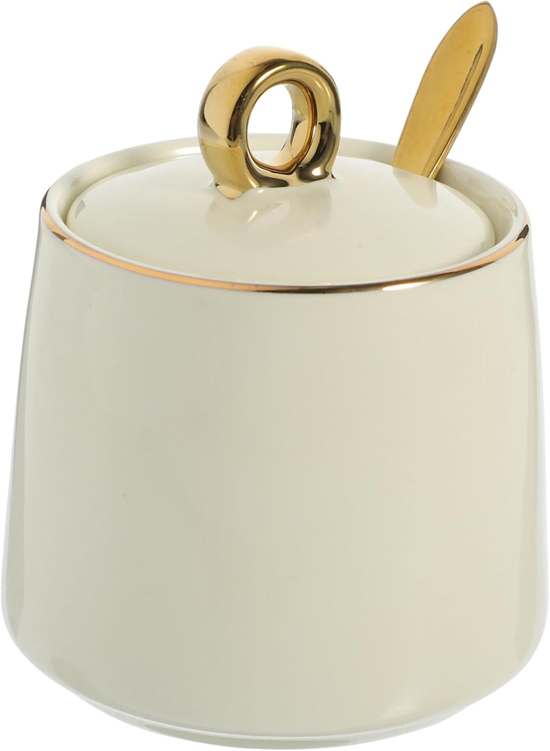 BIUDECO Ceramic Seasoning Jar for Home Use Spice Storage Jar Airtight Lid for Salt Sugar Spices in Kitchen Restaurant image number 3