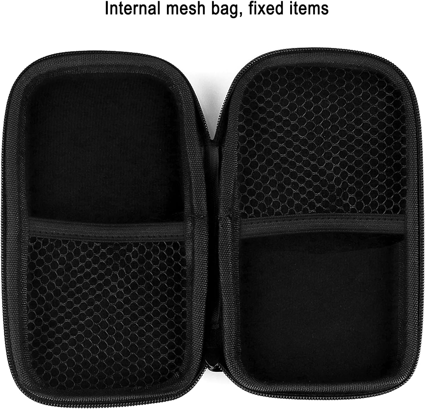 Tuciyke Tampon Storage Bag,Black Tampon Organizer Bag with Zipper Pack of 2 Small Pouch for Feminine Products 6.3*3.3*1.2Inches Portable Period Bags for Women,Ladies,Girls image number 4