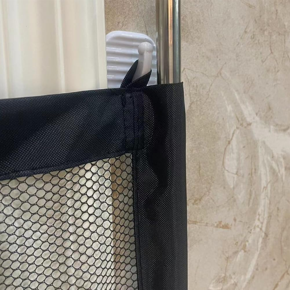 Extendable Stair Safety Gate for Baby, Cats and Dogs, Stair Safety Gate No Drilling, Child Safety Stairs, Dog Barriers, Mesh Grille for Doors, Hallways, Outdoor Use