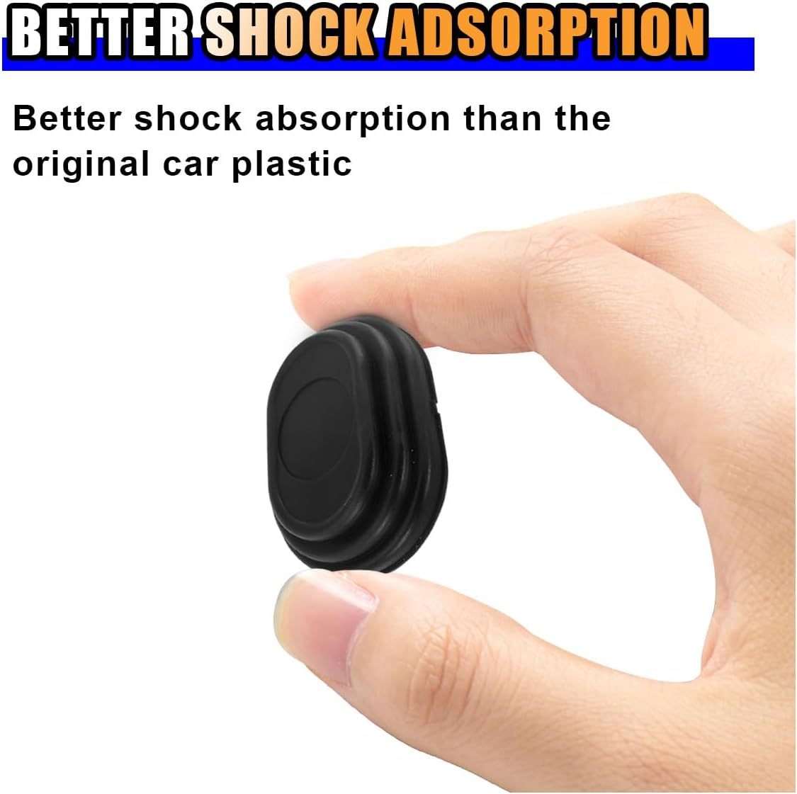 16PCS Car Door Shock Absorber, Silicone Anti-Collision Side Door Protection Sticker, Self Adhesive Car Slam Stopper Bumper Protector, Auto Soundproof Crash Pad for SUV Truck image number 5