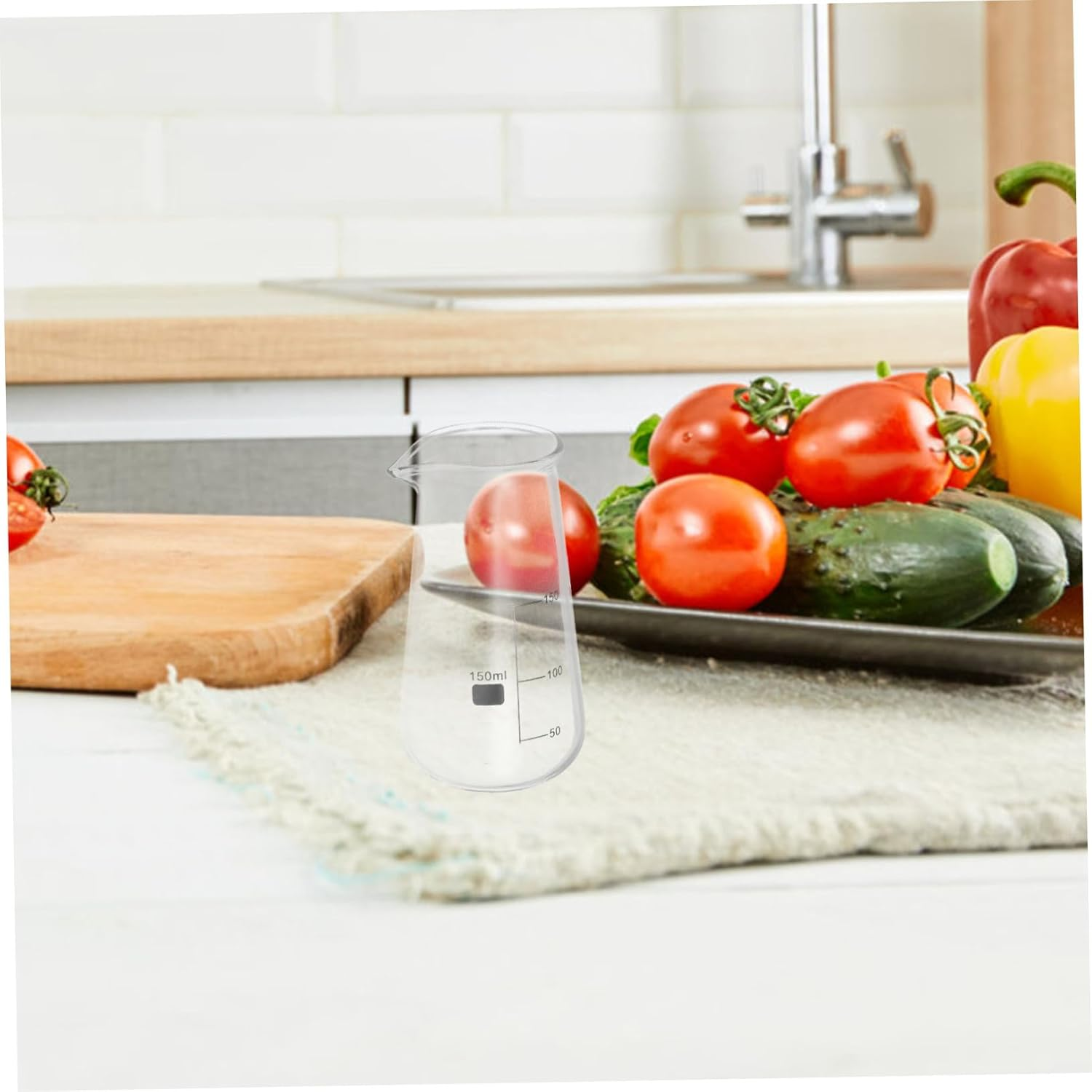 INOOMP Glass Milk Frothing Pitcher with Scale Measuring Cup Small Capacity Creamer Container for Espresso Coffee Tea Brewing Dishwasher Safe Stylish Design image number 5