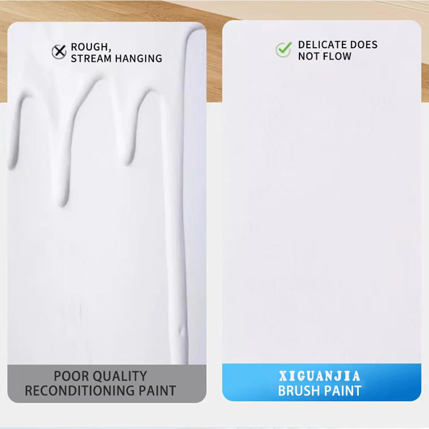 White Paint for Wall - Wall Paint Roller Brush - Odorless White Repair Rolling Brush for Furniture Home Kitchen Bathroom Bedroom image number 1