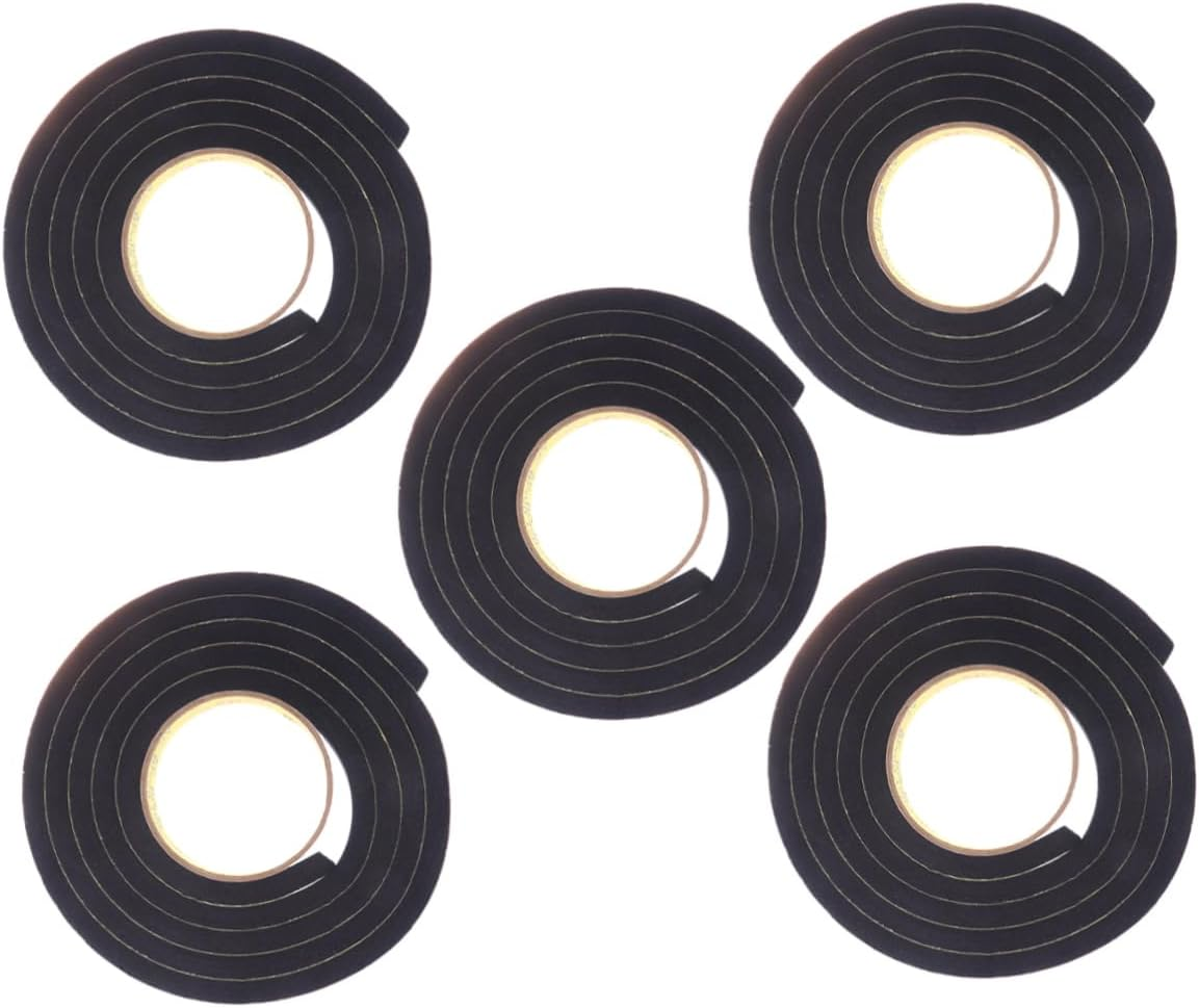 SOLUSTRE 5Pcs Eva Sponge Sealing Tape Strong Adhesive Crash Foam Strip for Doors and Automotive Applications Dust and Moisture Blocker Easy to Use image number 5