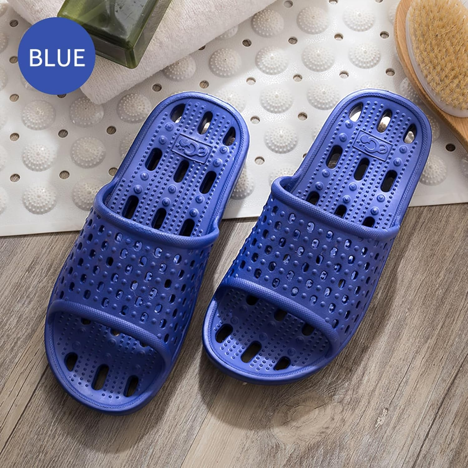 Xomiboe Shower Shoes Quick Drying Non-Slip Comfortable Men Women House Slippers image number 5