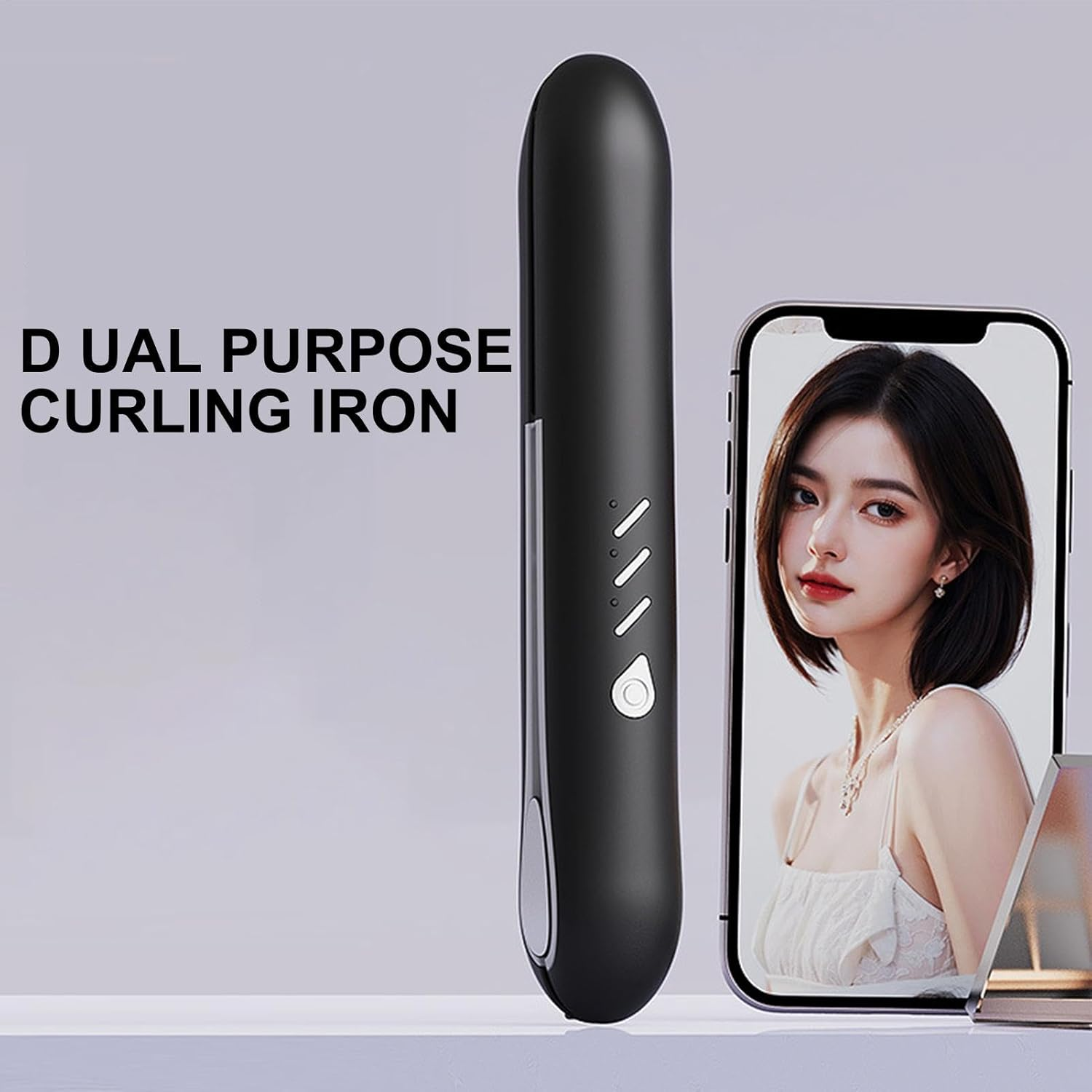 Cordless Straightener, Rechargeable Iron Straightener, 8.07 Inches Hair Straighteners, Portable Hair Styling Tools, Hair Iron for Women, Travel Hair Straightener for Women image number 4