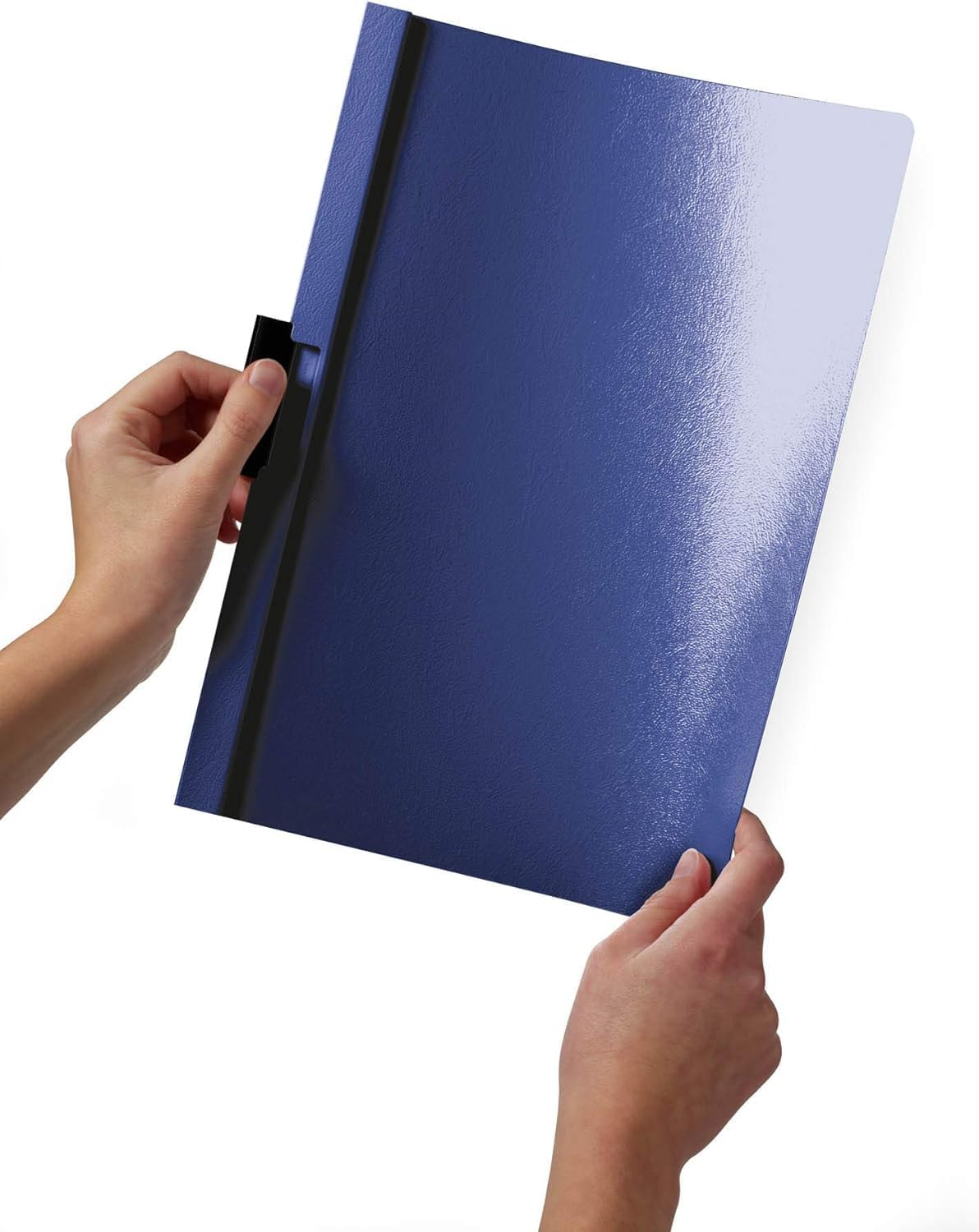 Durable DURACLIP 30 A4 Clip Folder - Holds up to 30 Sheets of A4 Paper - Strong Metal Sprung Clip - Pack of 25 Black Colour Folders for Organising Documents - Anthracite/Grey image number 5