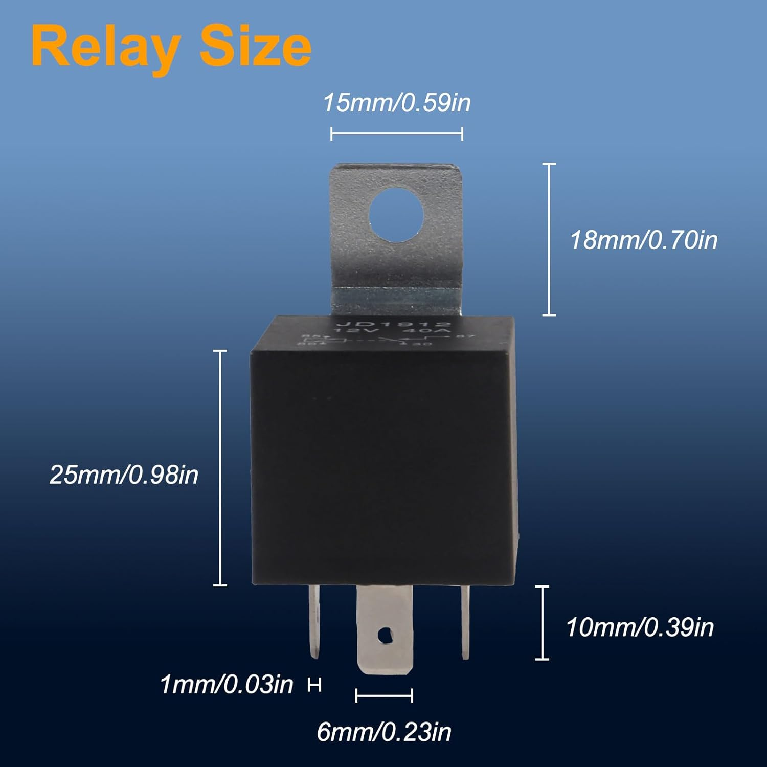 DIANN 5Pcs Car Relay with Harness 12V 40A 4 Pin SPST Harness Sockets with Color-Labeled Wires for Automotive Truck Van Motorcycle Boat