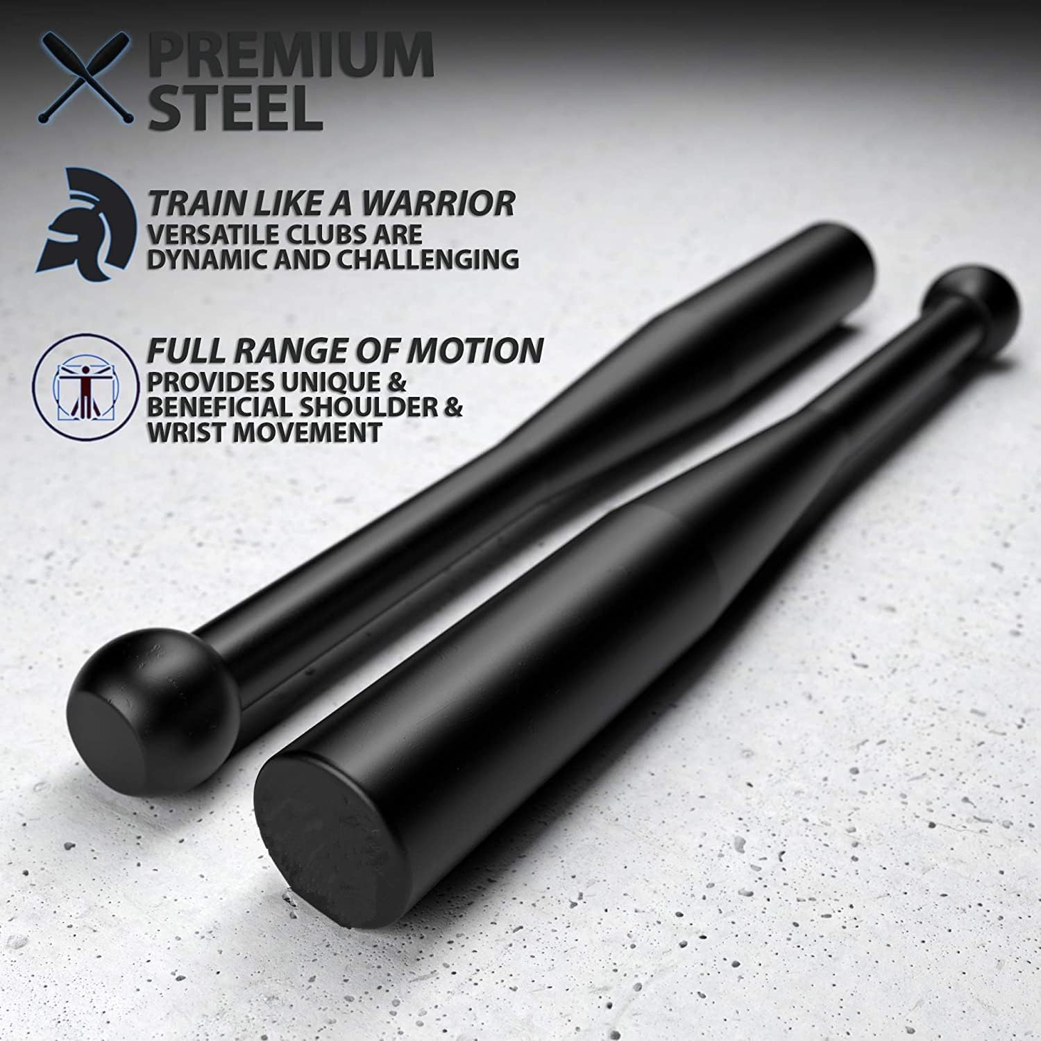 HCE 2KG to 12KG Indian Club Bell - Unbreakable Exercise Bat - Premium Quality Steel Power Club Bell Swings - Pro-Grade Indestructible Indian Bell for Crossfit, Bootcamp, MMA, WOD, Muscle Rehab, Cardio, Arm Strength Training, Fitness, Sports image number 4