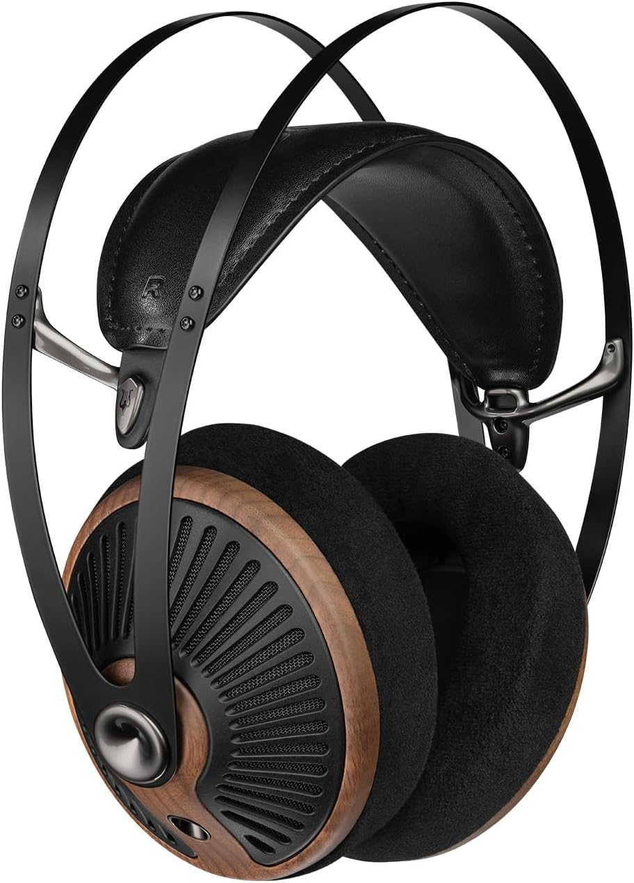 MEZE AUDIO 105 Silva | Wired Over-The-Ear Lightweight Audiophile Open-Back Headphones | 50Mm Dynamic Drivers | Low Impedance 42 Ohms | Cables and Carrying Pouch Included image number 3