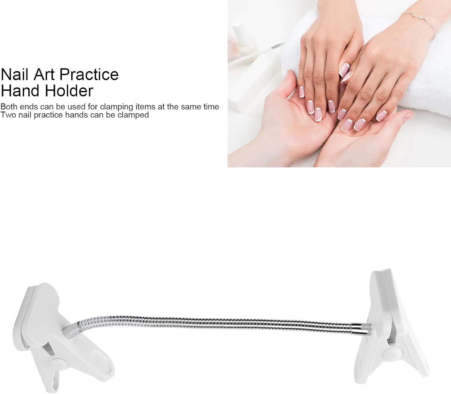 Nail Art Hand Model Holder, Nail Art Practice Hand Clamp Hand Fixing Clamp Clip Manicure Accessories Practicemanicure Tool for Nail Art Schools for Nail Salon image number 6