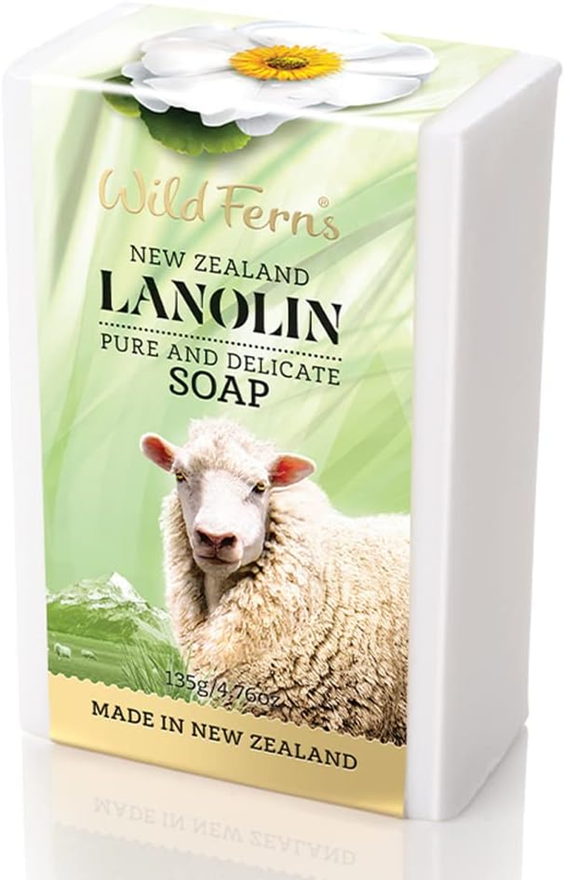 Wild Ferns Lanolin Pure and Delicate Soap, 135G, Pack of 1