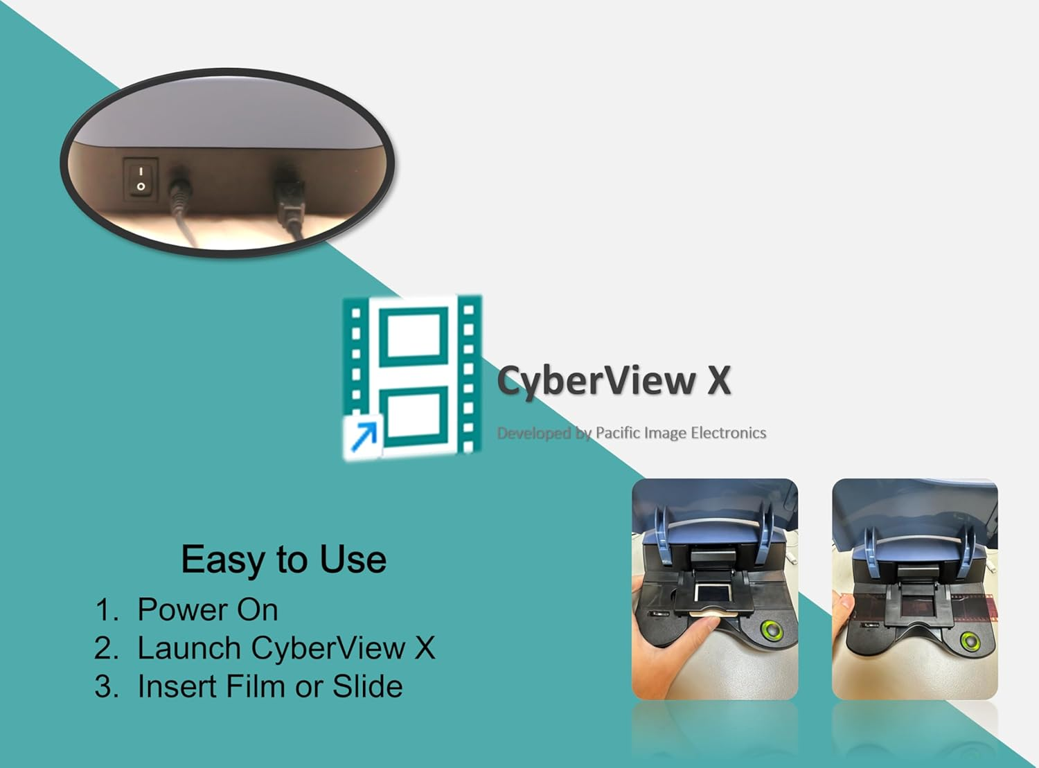 Pacific Image Electronics Primefilm 7250 plus Film Scanner. All Manual Operation, 35Mm or 135 Film & Slide Scanner. Faster Scan Speed. 7,200 Dpi/48-Bit True Color. 3.9 Dynamic Range. Mac/Pc. image number 2