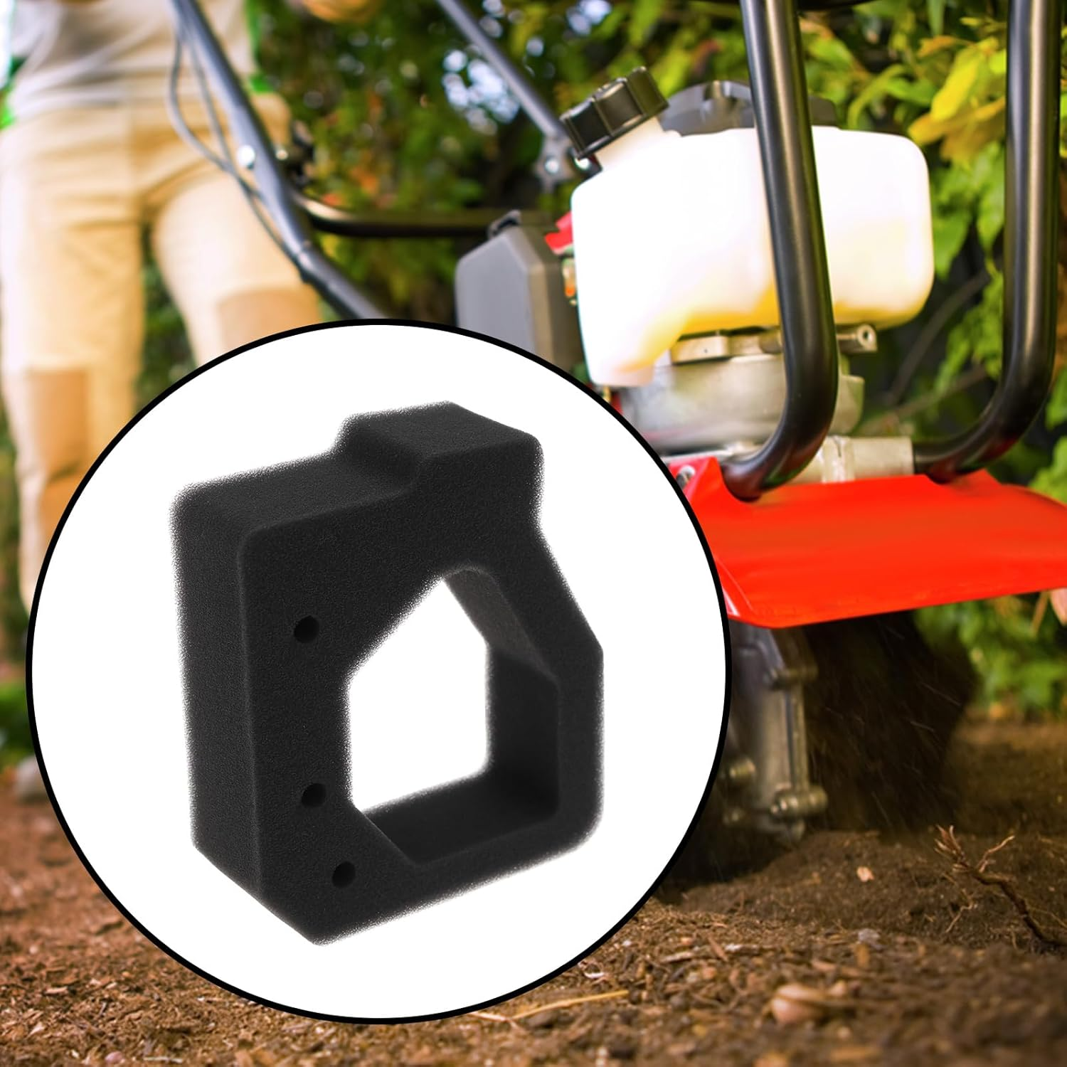 Create Idea 2Pcs Engine Air Filter Replacement 17211-Z0H-800 Compatible with Honda FG110 Tiller GX25 Engine image number 4