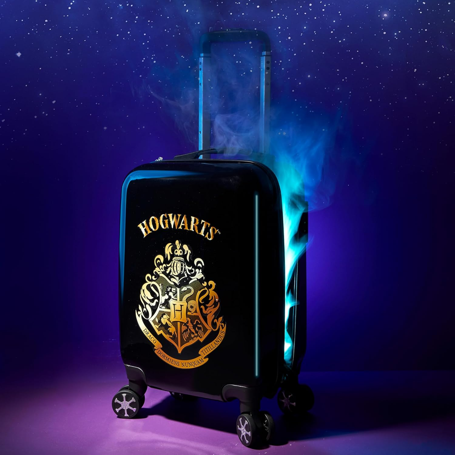 Harry Potter Suitcase for Kids Teens Hogwarts Hard Shell Luggage Rolling Suitcase 4 Wheels & Extendable Handle Travel Essentials for Vacations Trips (S/21.65Inch - 31L, Black) image number 2