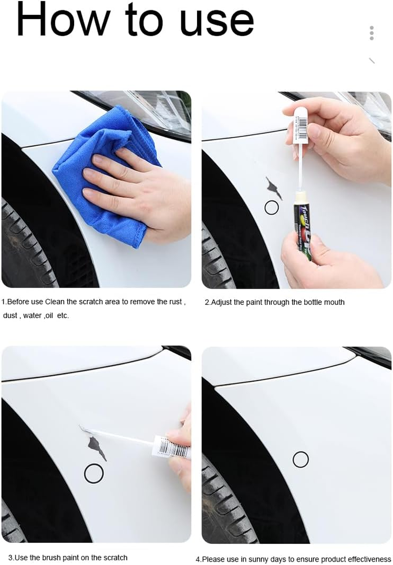 Blue Car Touch up Paint Pen for Tesla Model X Y S 3 for Tesla Touch up Paint Scratch Repair (Deep Blue Metallic) image number 4