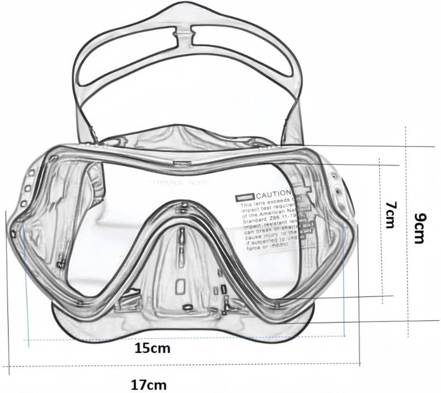 Tempered Glass Swimming Goggles for Adults/Kids, Anti-Fog Swim Mask, Panoramic Silicone Diving Goggles image number 1
