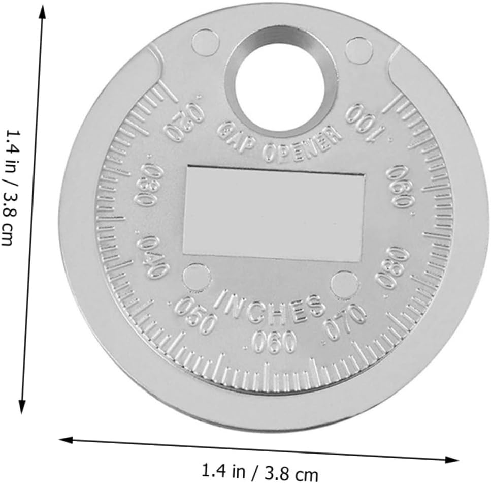 Cabilock 2Pcs Wire Spark Plug Gaps Gauge Tool 0.02"-0.1" Precision Carbon Steel Metric and Imperial Measurement for Automotive Ignition Repair and Maintenance image number 3