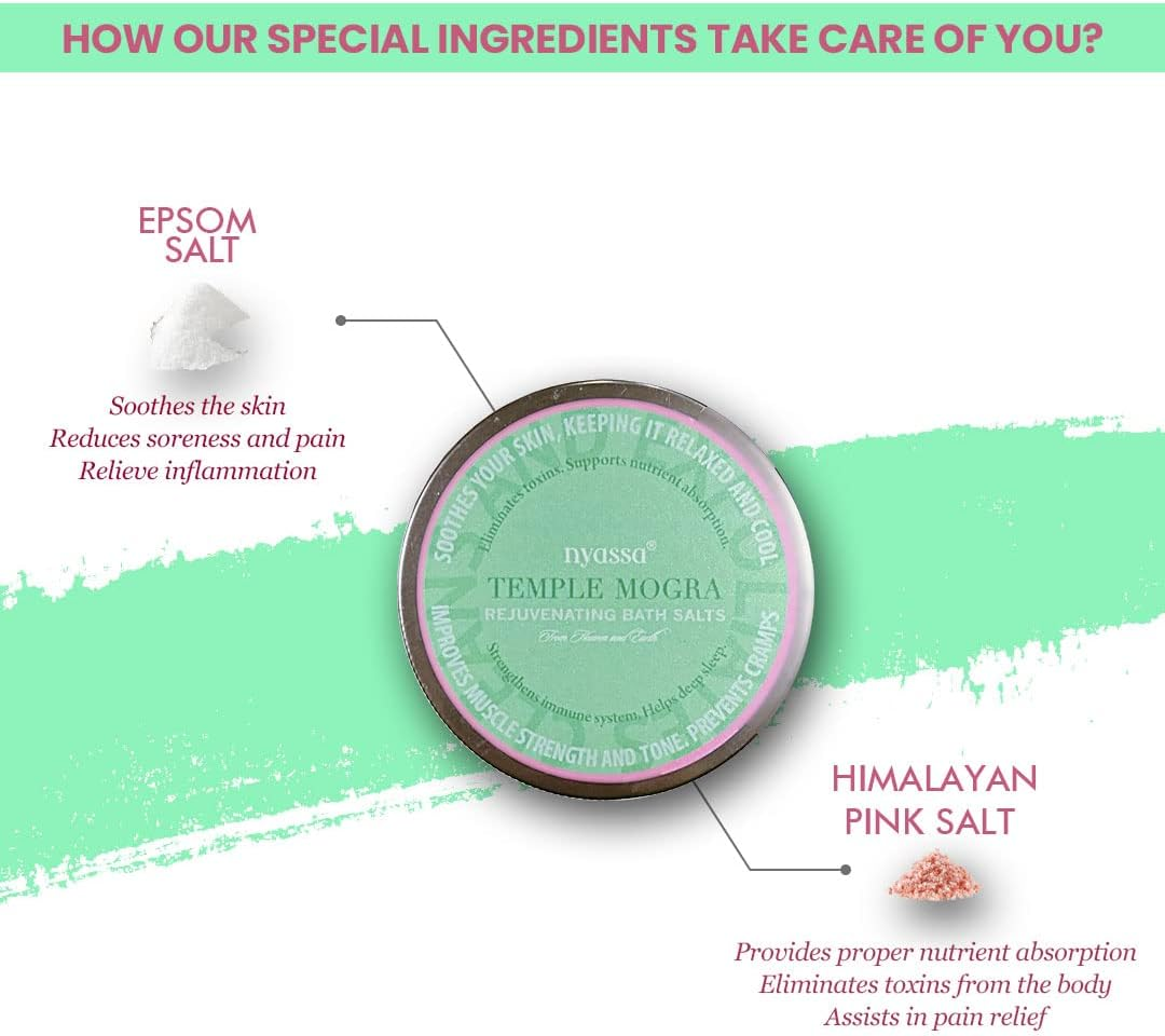 Nyassa Temple Mogra Bath Salt 220Gm image number 2